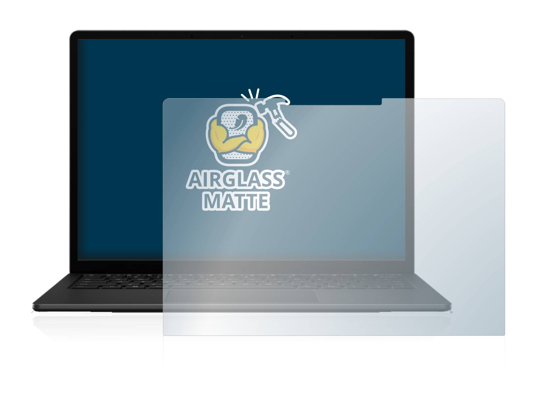 BROTECT AirGlass Flexible Schutz Glas Folie für Microsoft Surface Laptop 5 15" Matt Entspiegelt