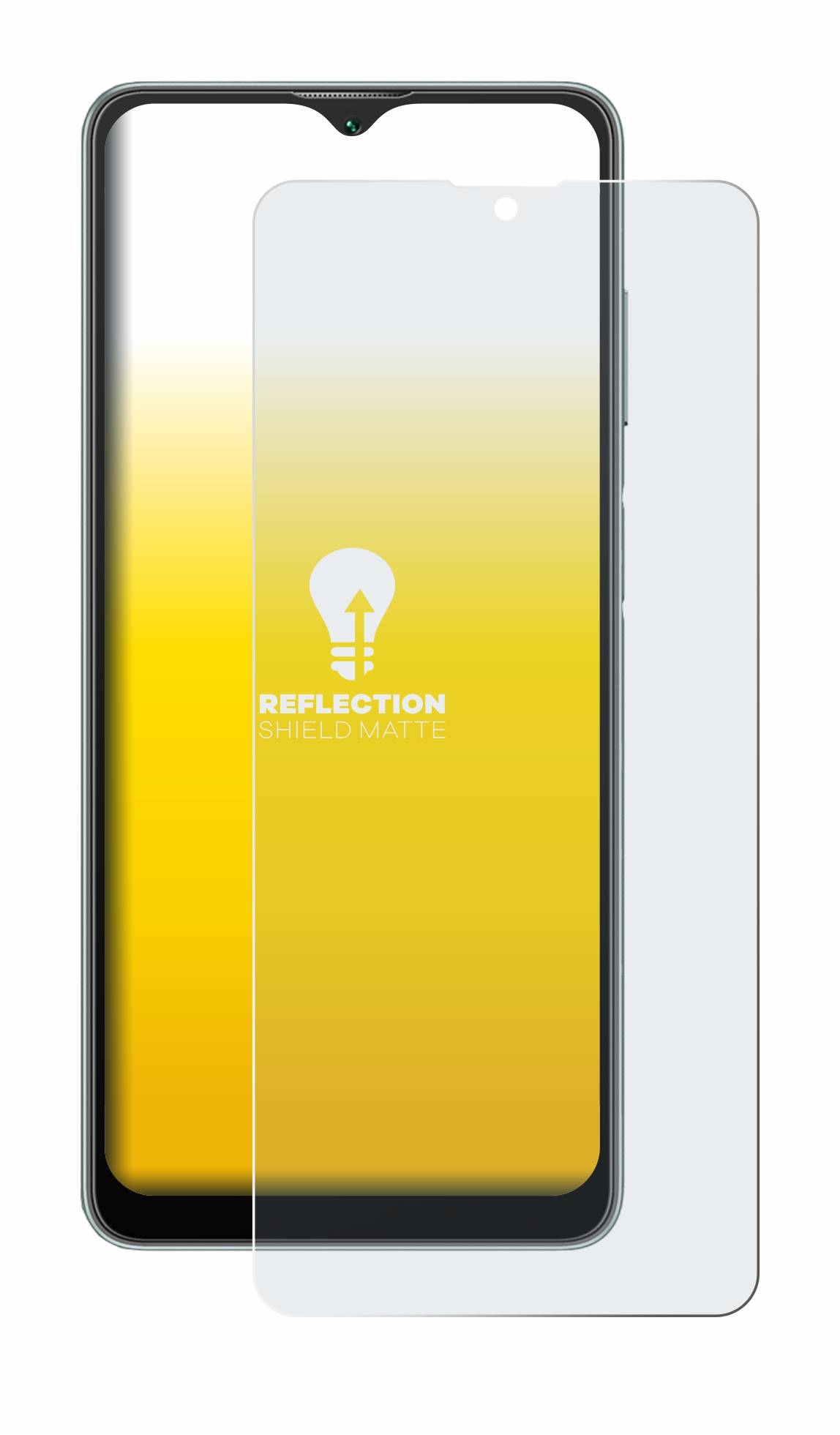upscreen Schutzfolie für Blackview A53 Folie Matt Entspiegelt Anti-Reflex