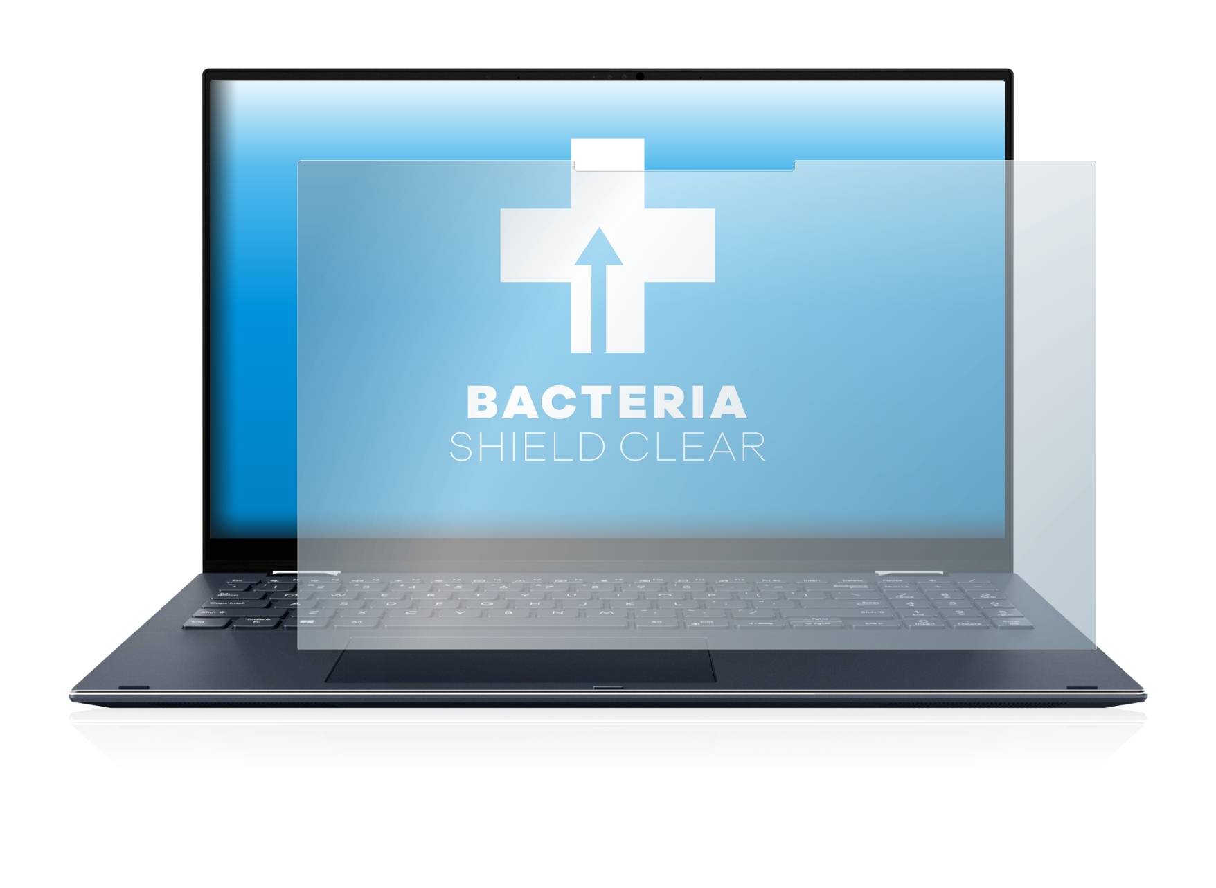 upscreen Bacteria Shield Clear Premium Antibakterielle Displayschutzfolie für Asus ZenBook