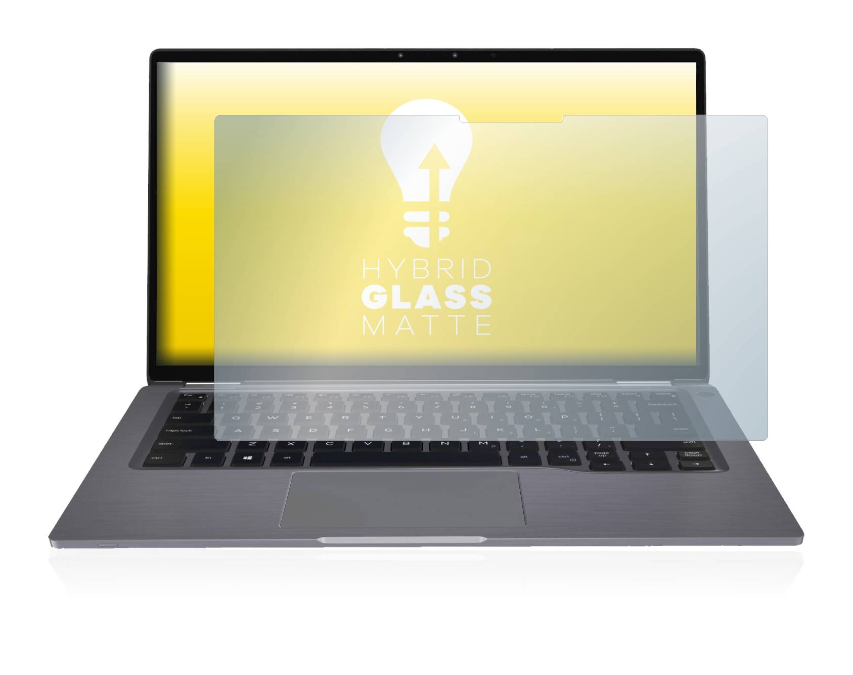 upscreen Hybrid Glass Matte Premium Schutzglas Folie für Dell Latitude