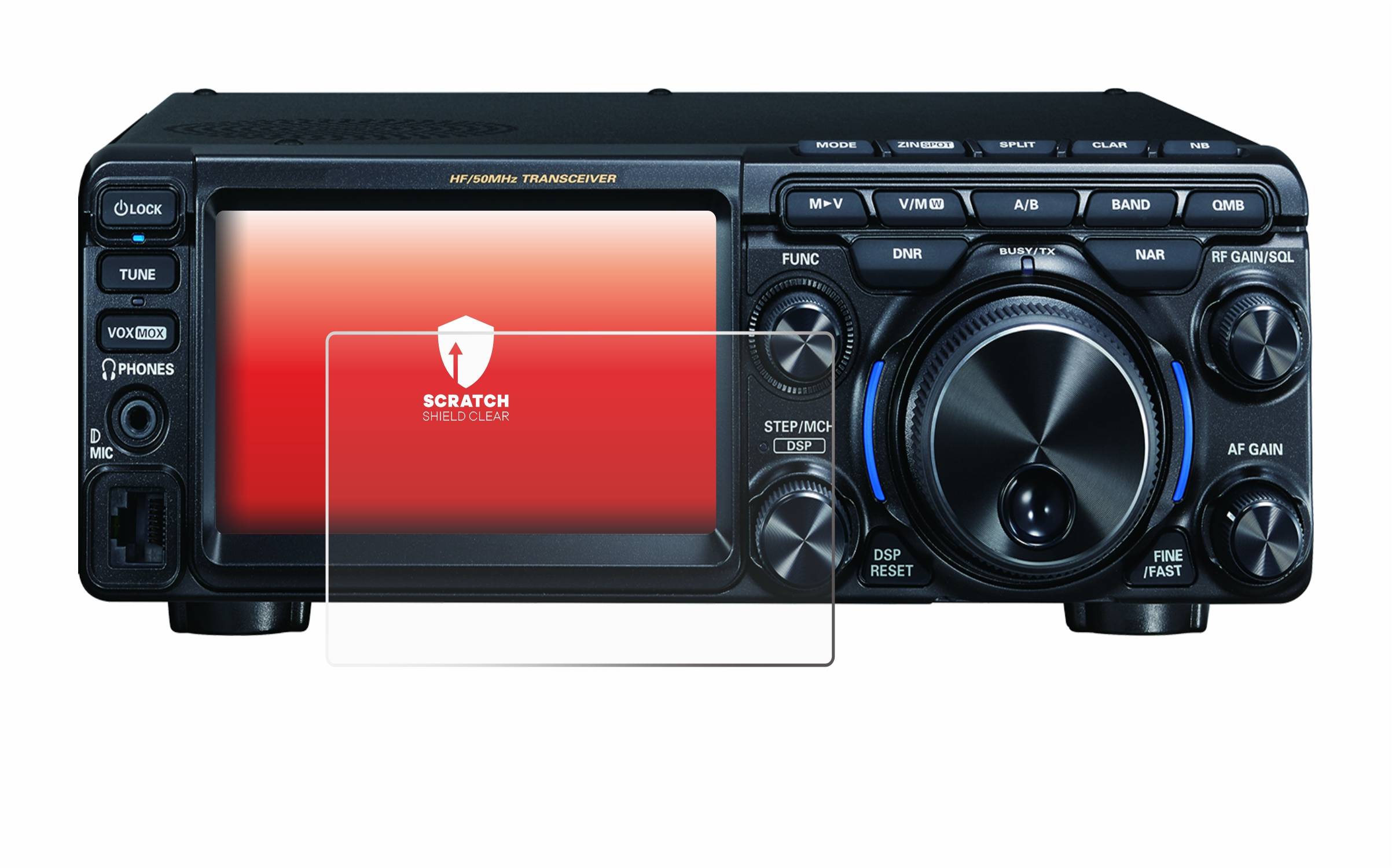upscreen Schutzfolie für Yaesu FT-710 Kratzschutz Anti-Fingerprint Klar