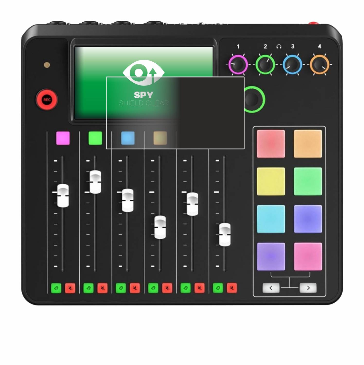 upscreen Spy Shield Clear Premium Blickschutzfolie für Rode Rodecaster Pro