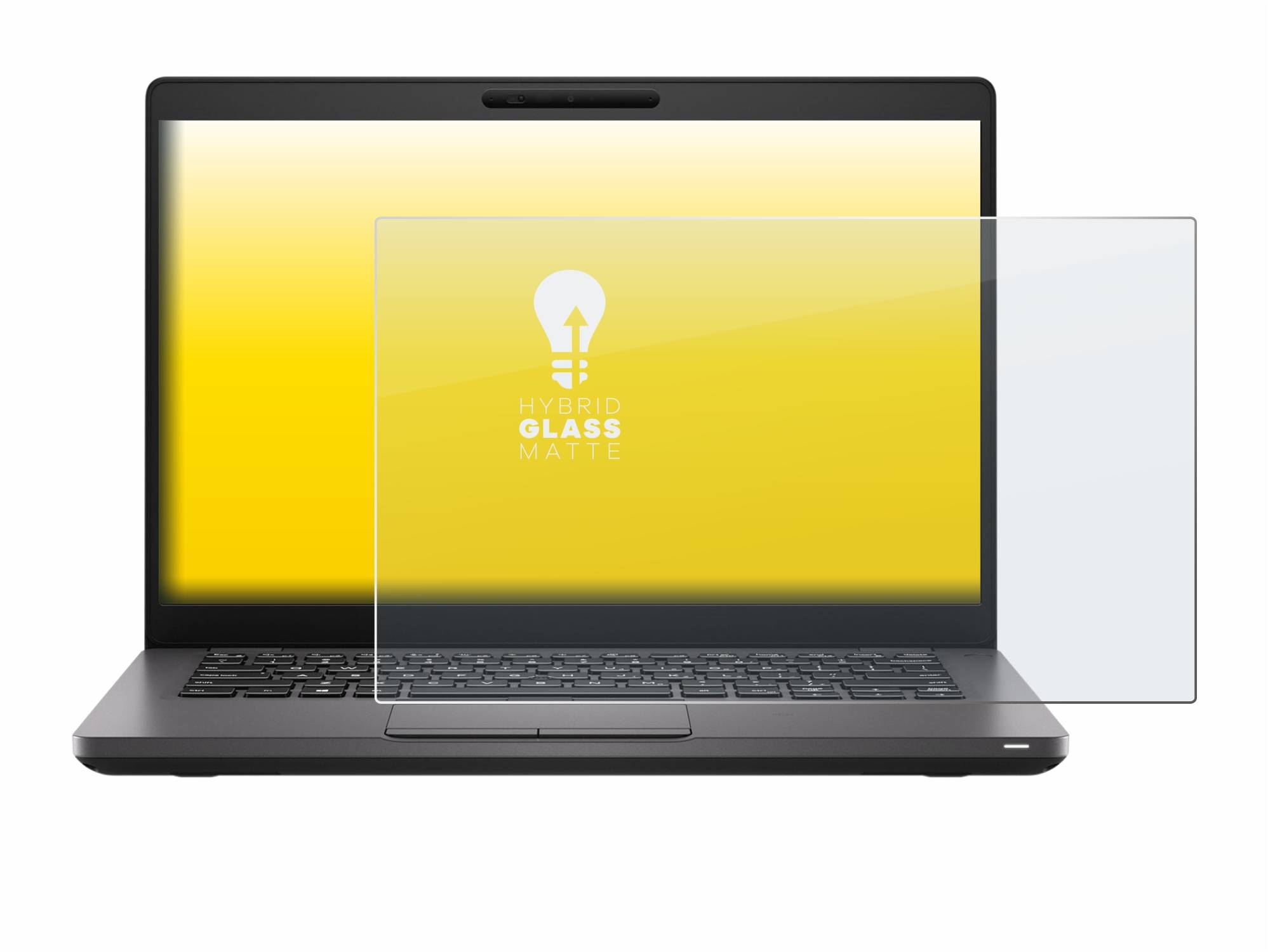upscreen Hybrid Glass Matte Premium Schutzglas Folie für Dell Latitude