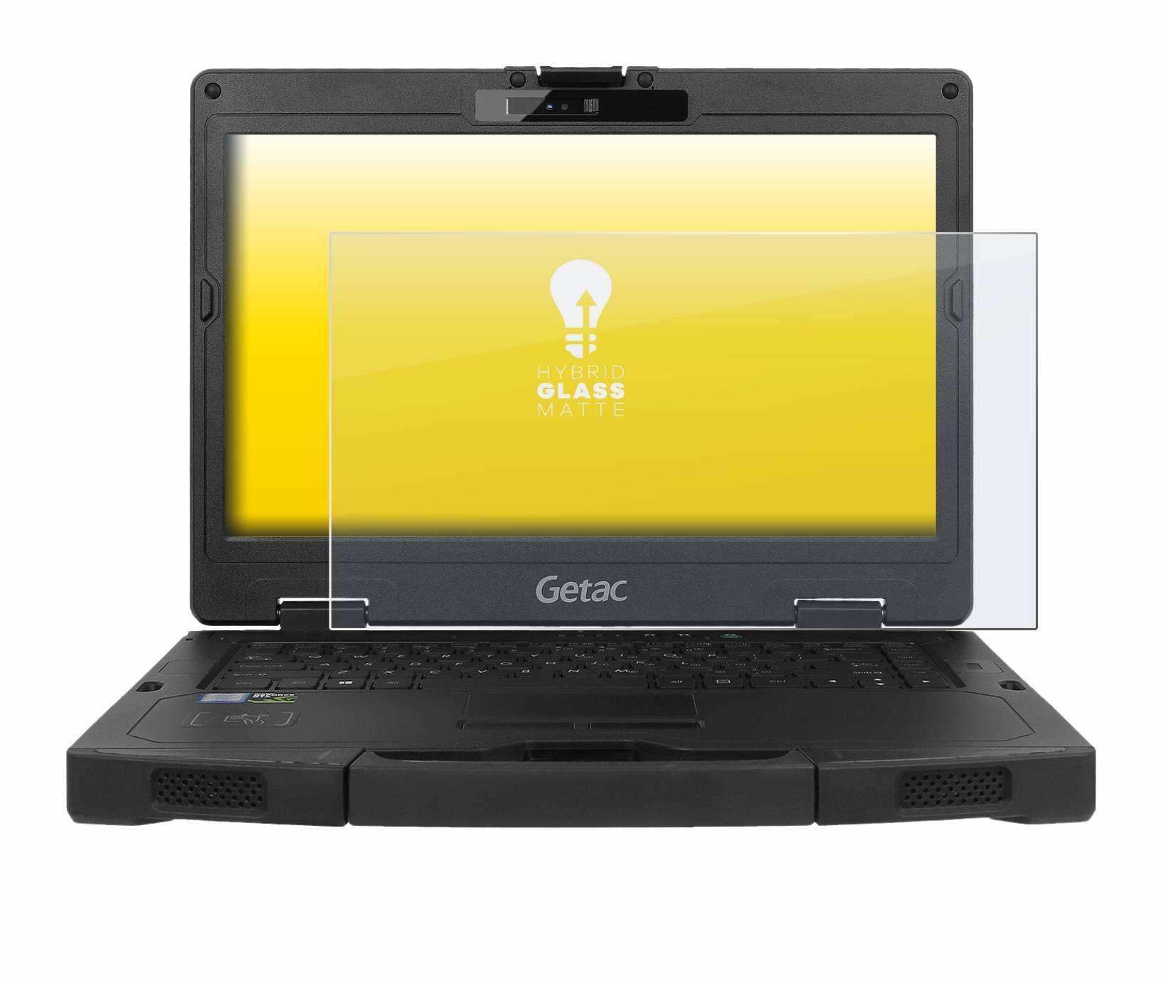 upscreen Hybrid Glass Matte Premium Schutzglas Folie für Getac