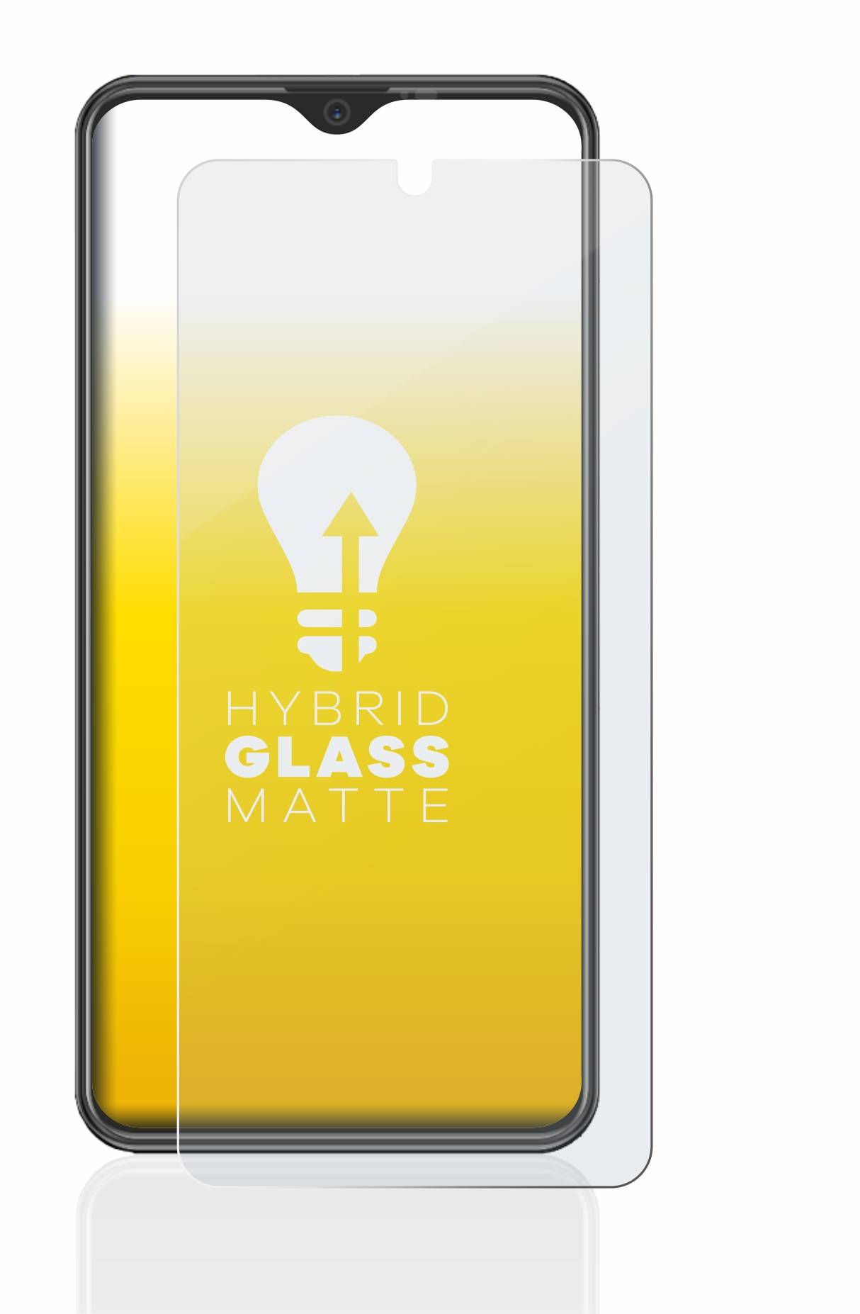 upscreen Flexible Schutz Glas Folie für Beafon M6s premium Schutzglas 9H Hybridglas Matt Entspiegelt