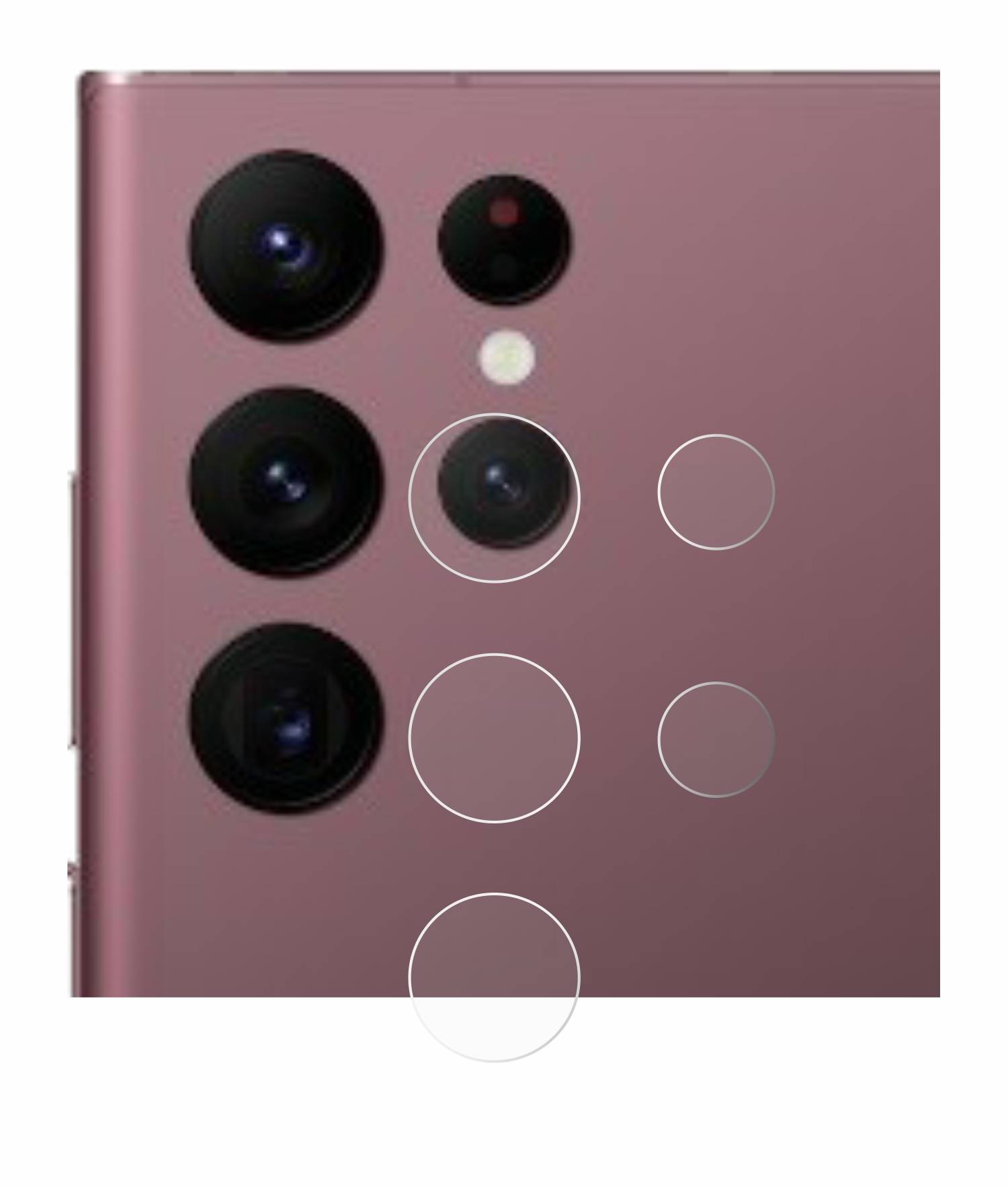 upscreen Schutzfolie für Samsung Galaxy S22 Ultra 5G Enterprise Edition (NUR Kameraschutz) Kratzschutz Anti-Fingerprint