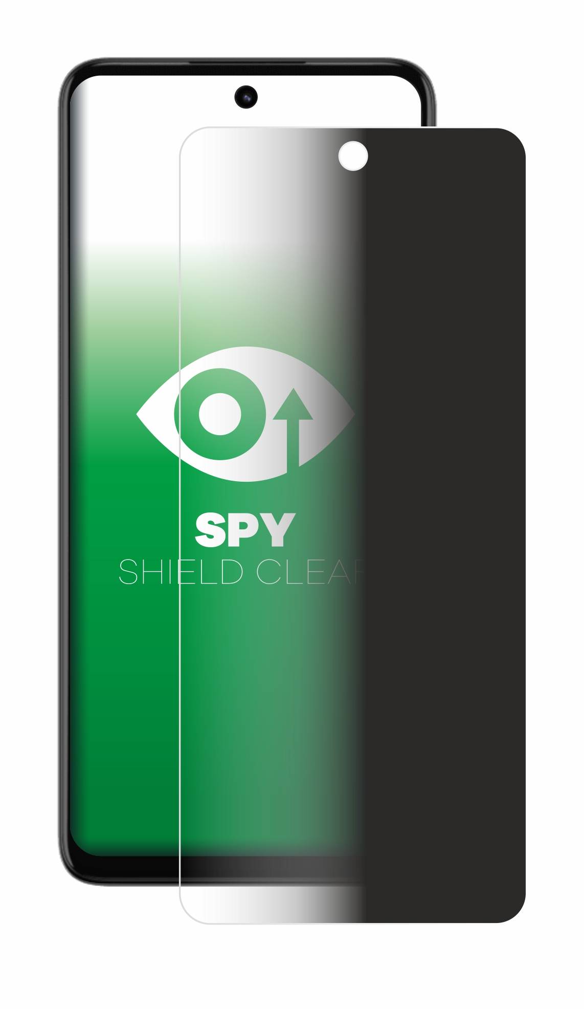 upscreen Blickschutzfolie für Motorola Moto G73 5G Anti-Spy Privacy Blaulichtschutz Sichtschutzfolie