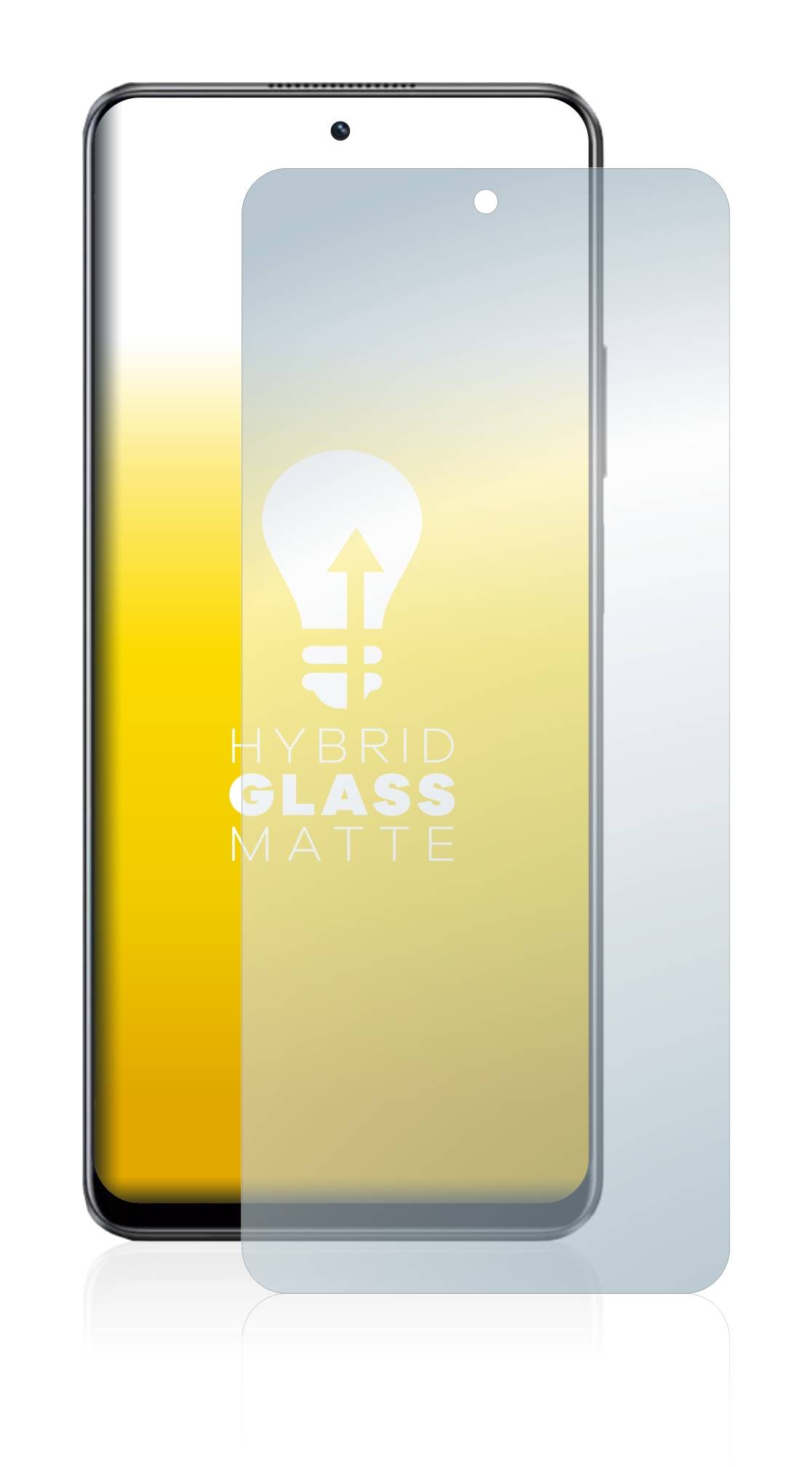 upscreen Flexible Panzerglasfolie für realme 10 Pro Schutzglas 9H Hybridglas Matt Entspiegelt