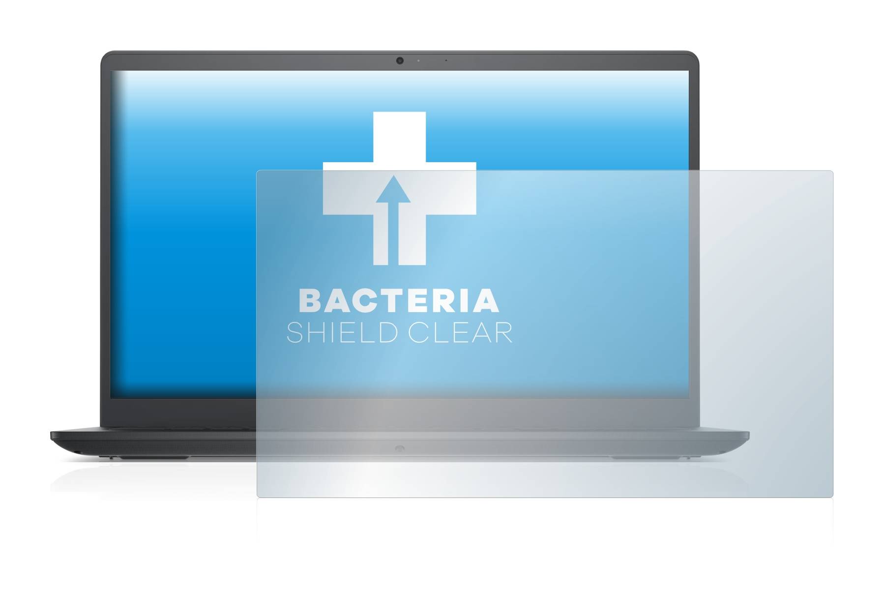 upscreen Bacteria Shield Clear Premium Antibakterielle Displayschutzfolie für Dell Vostro