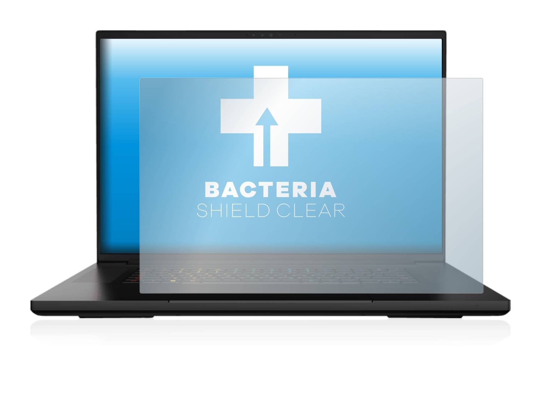upscreen Bacteria Shield Clear Premium Antibakterielle Displayschutzfolie für Razer Blade 18