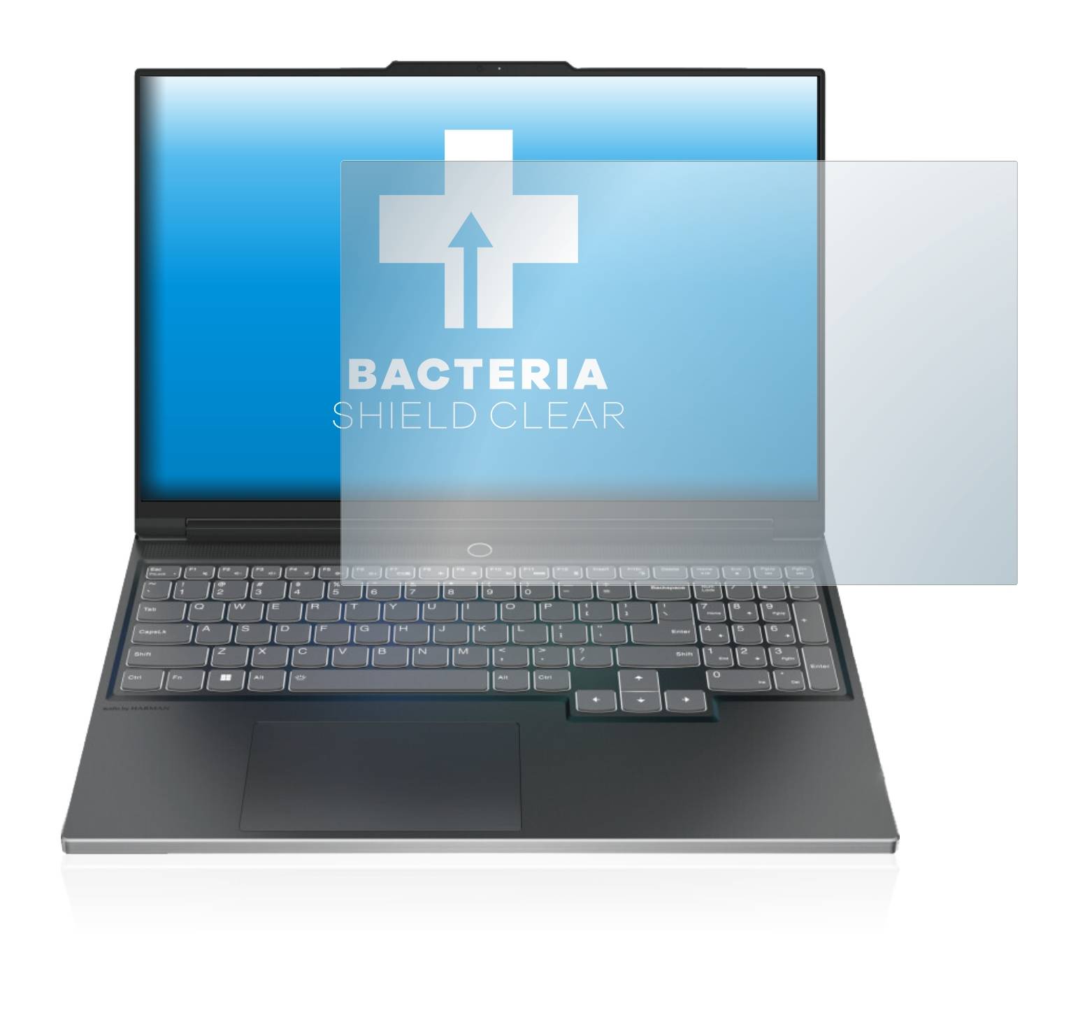 upscreen Bacteria Shield Clear Premium Antibakterielle Displayschutzfolie für Lenovo Legion