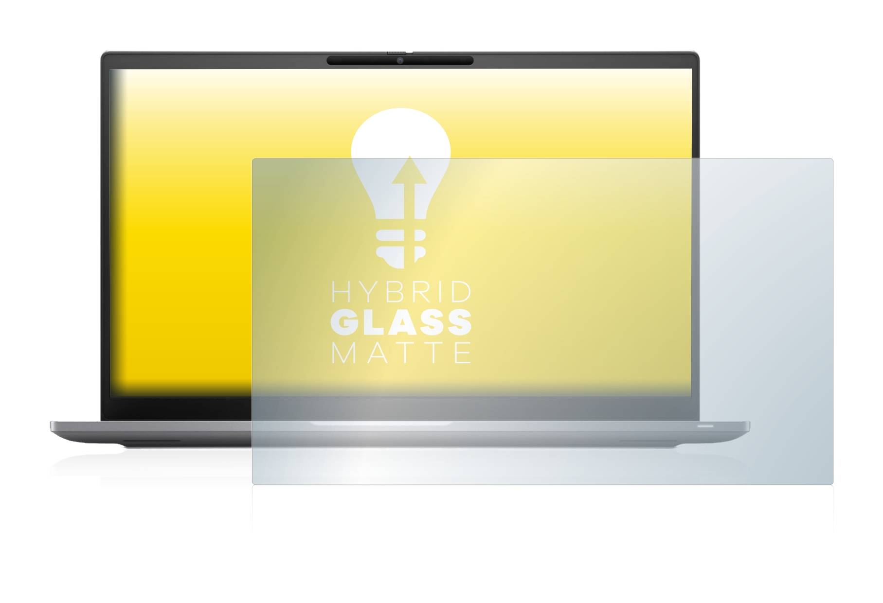 upscreen Hybrid Glass Matte Premium Schutzglas Folie für Dell Latitude