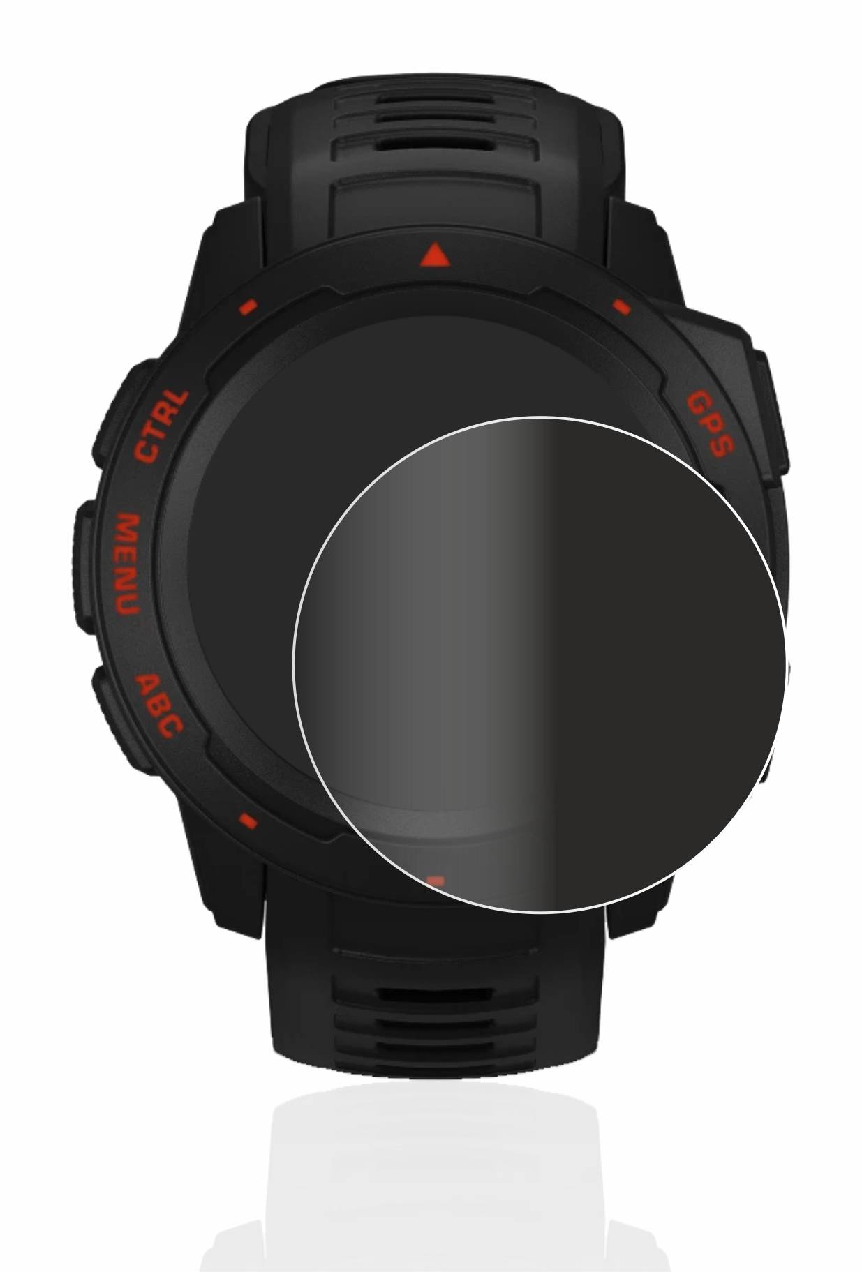 upscreen Spy Shield Clear Premium Blickschutzfolie für Garmin Instinct