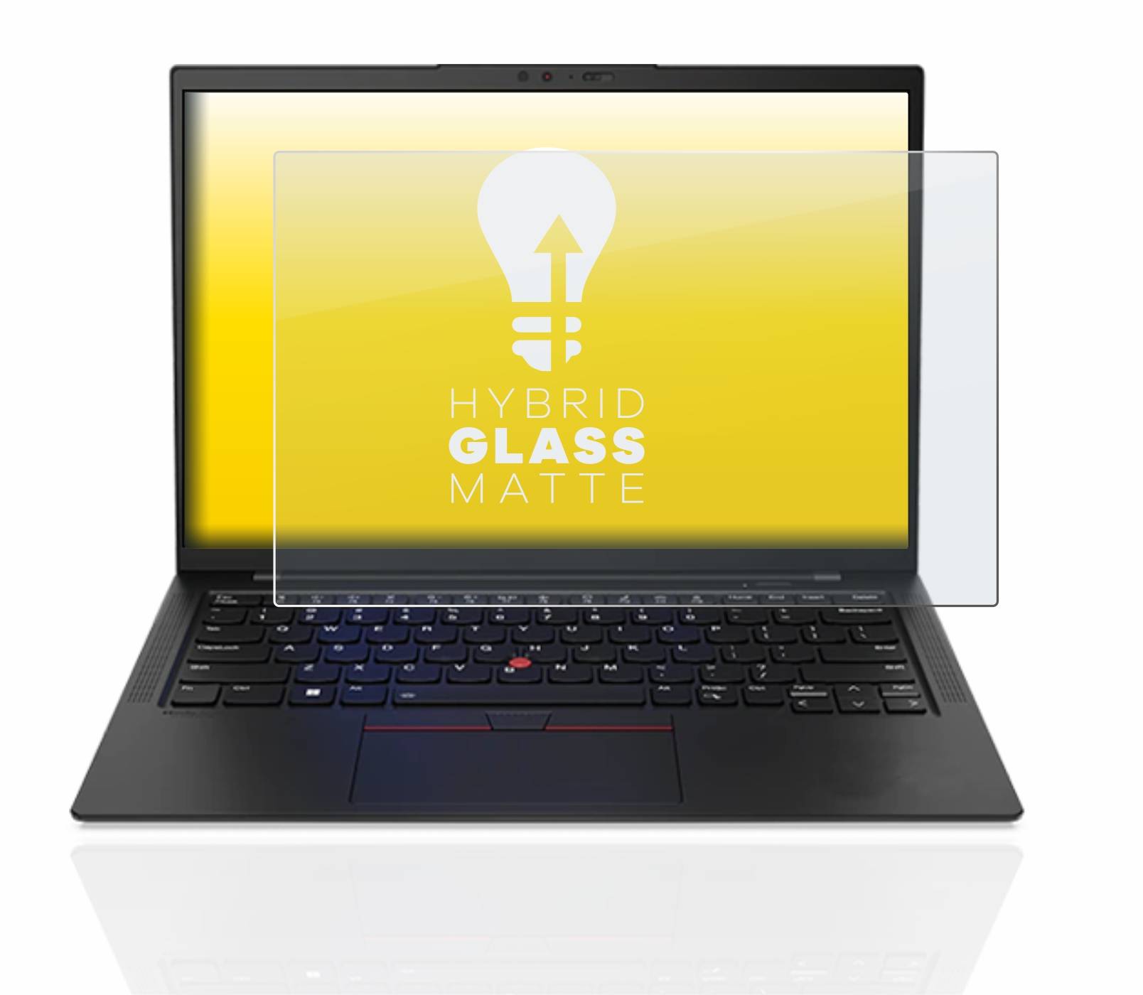 upscreen Hybrid Glass Matte Premium Schutzglas Folie für Lenovo ThinkPad X1 Carbon Non-Touch