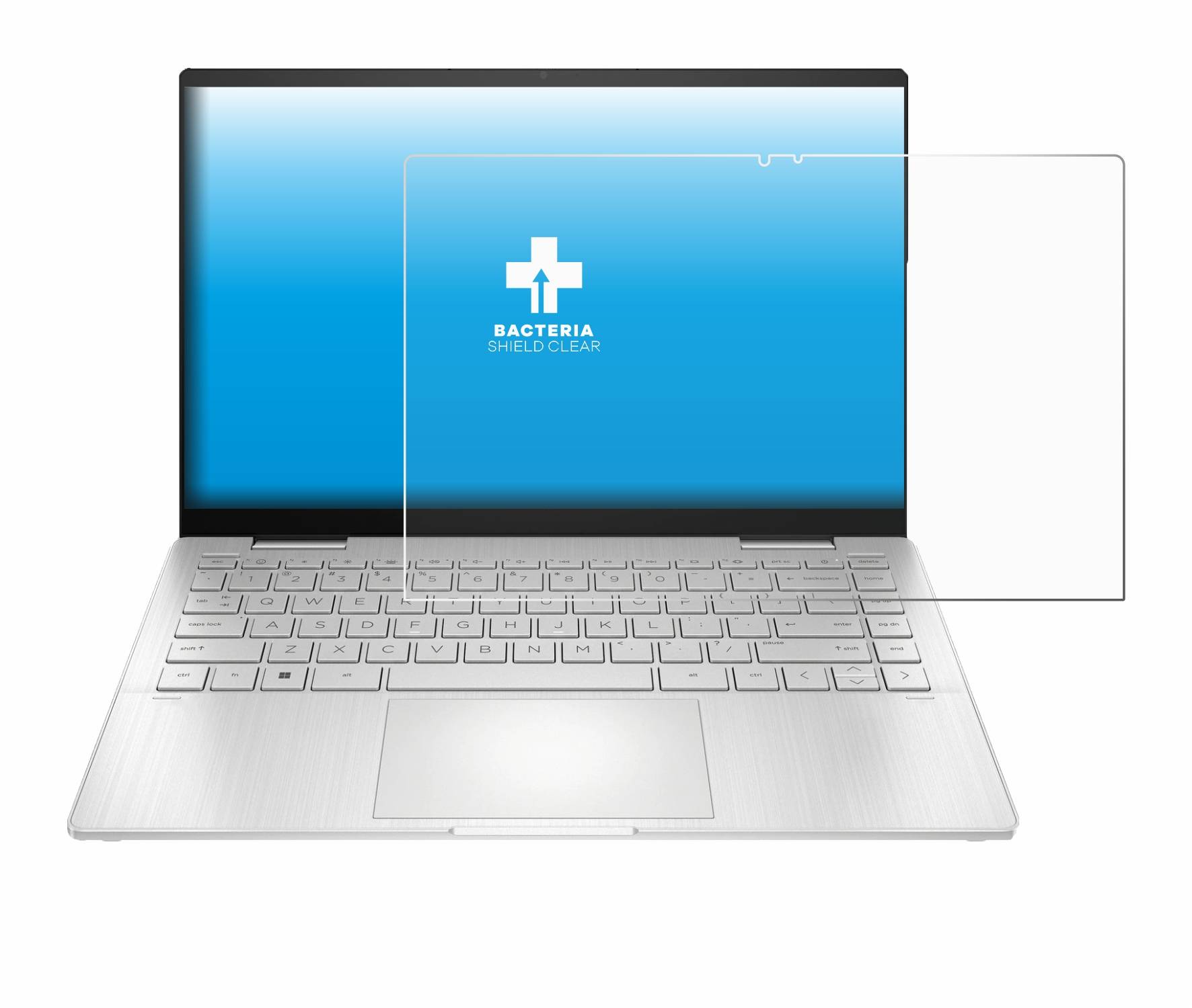 upscreen Bacteria Shield Clear Premium Antibakterielle Displayschutzfolie für HP Pavilion