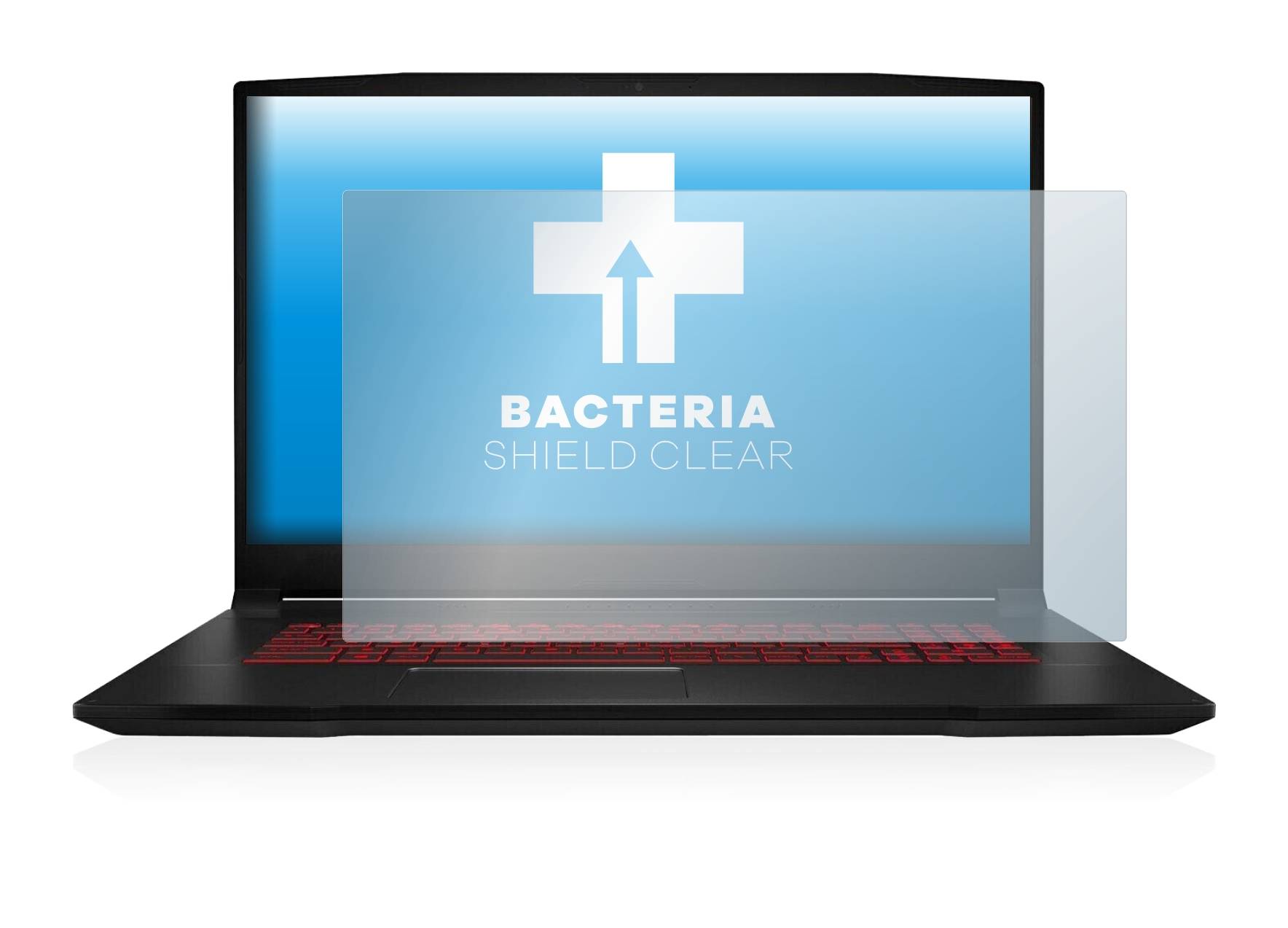upscreen Bacteria Shield Clear Premium Antibakterielle Displayschutzfolie für MSI Katana
