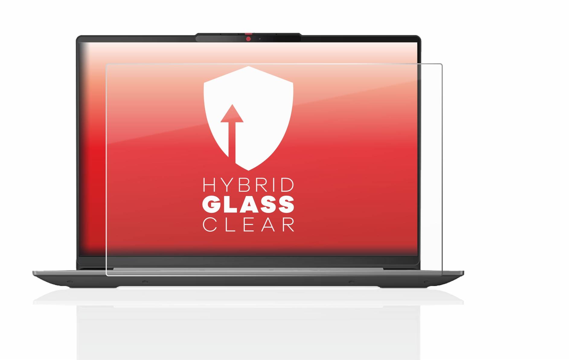 upscreen Hybrid Glass Clear Premium Schutzglas Folie für Lenovo IdeaPad Slim 5i Gen 8
