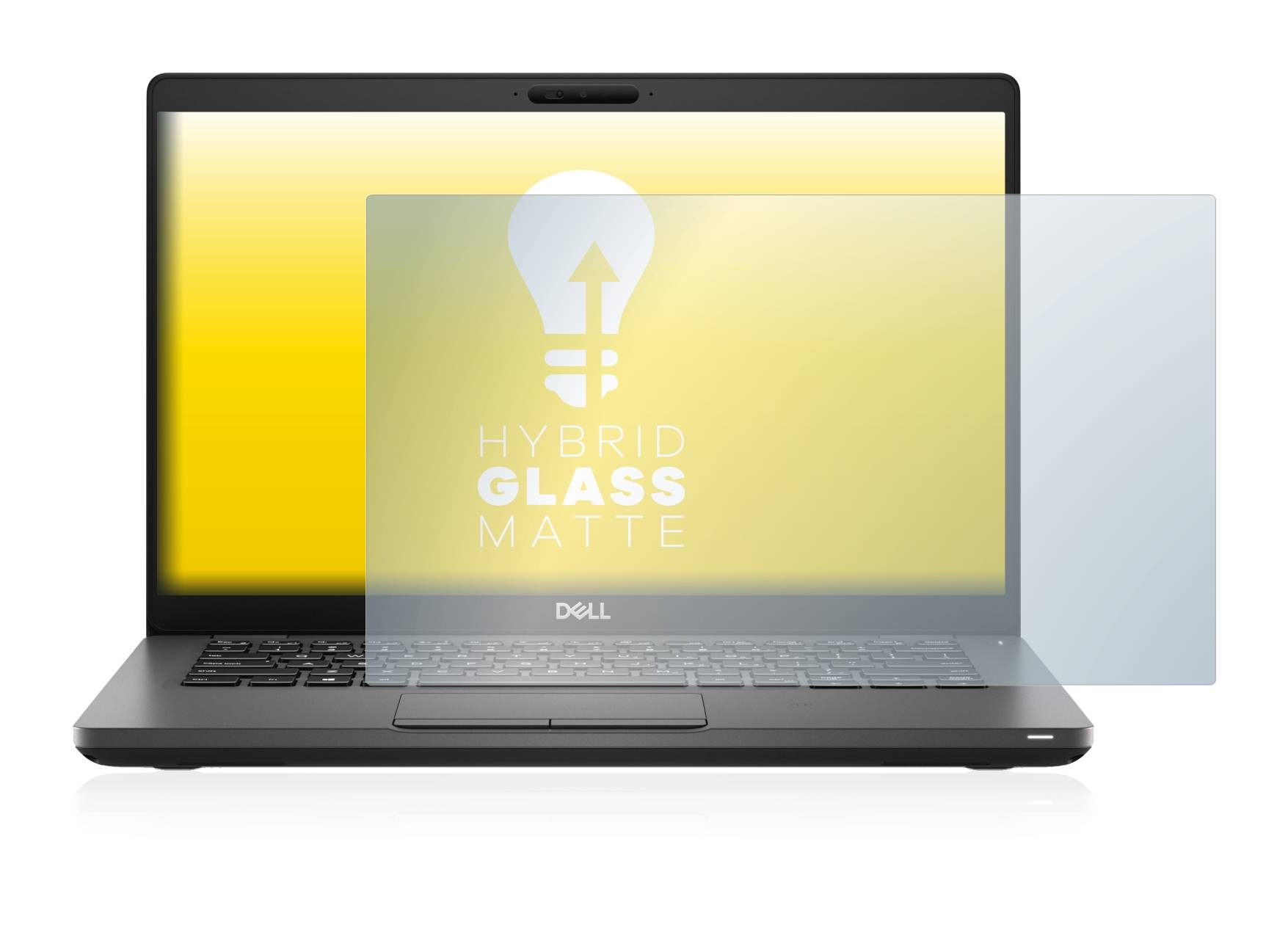 upscreen Hybrid Glass Matte Premium Schutzglas Folie für Dell Latitude