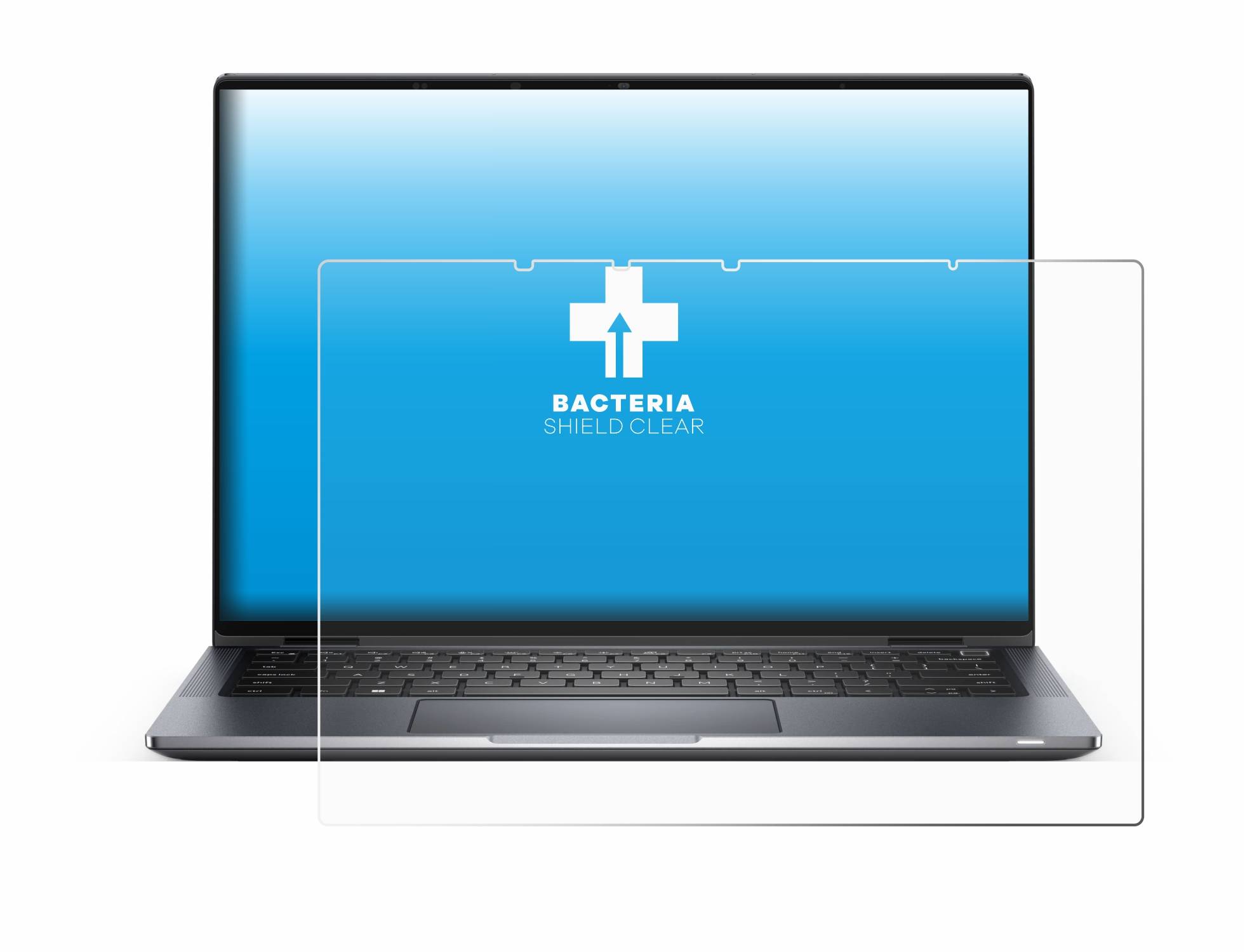 upscreen Bacteria Shield Clear Premium Antibakterielle Displayschutzfolie für Dell Latitude