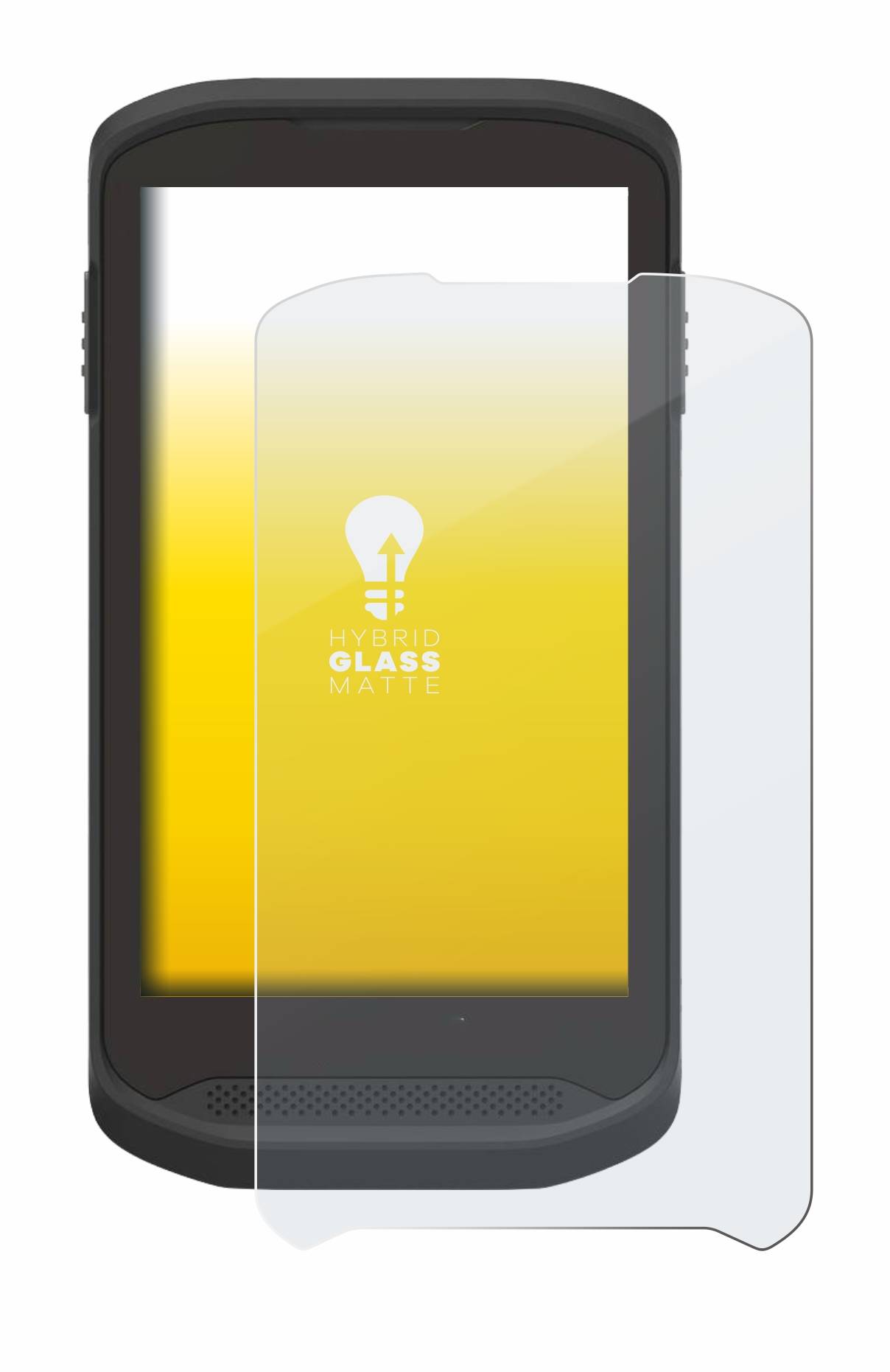 upscreen Hybrid Glass Matte Premium Schutzglas Folie für Zebra