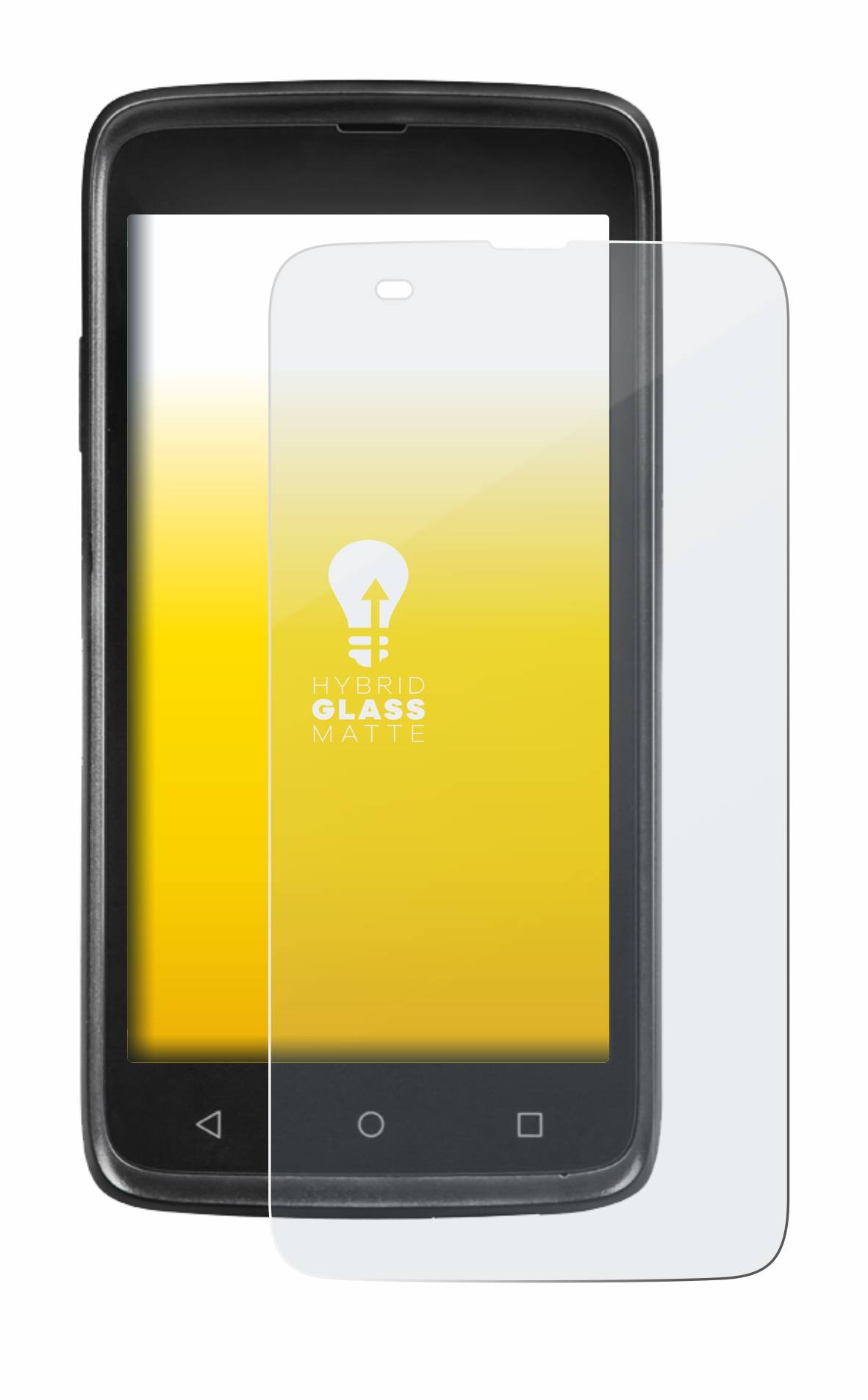 upscreen Hybrid Glass Matte Premium Schutzglas Folie für Honeywell ScanPal