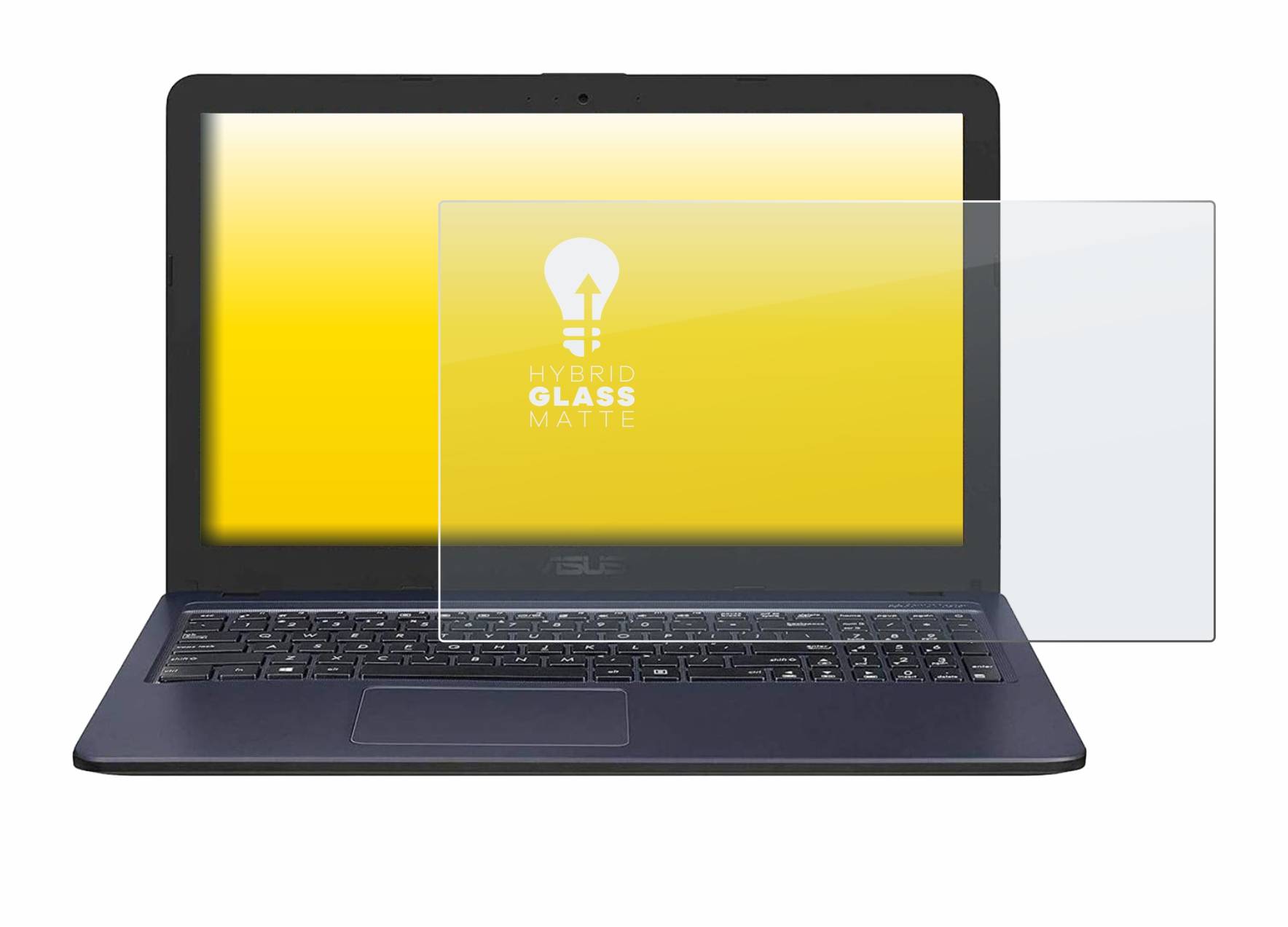 upscreen Hybrid Glass Matte Premium Schutzglas Folie für Asus