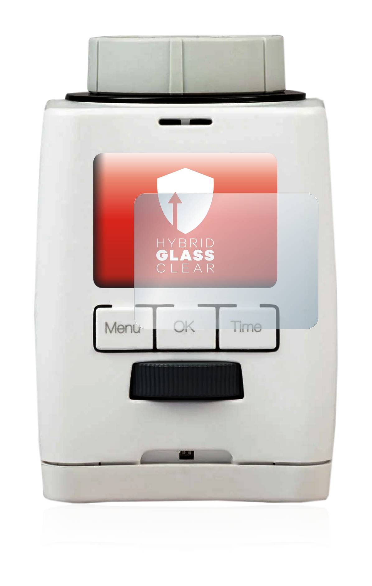 upscreen Hybrid Glass Clear Premium Schutzglas Folie für SilverCrest Programmierbares