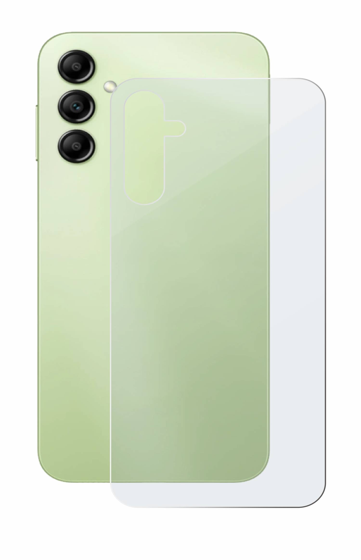upscreen Flexible Schutz Glas Folie für Samsung Galaxy A14 5G (Rückseite) Schutzglas 9H Hybridglas Matt Entspiegelt