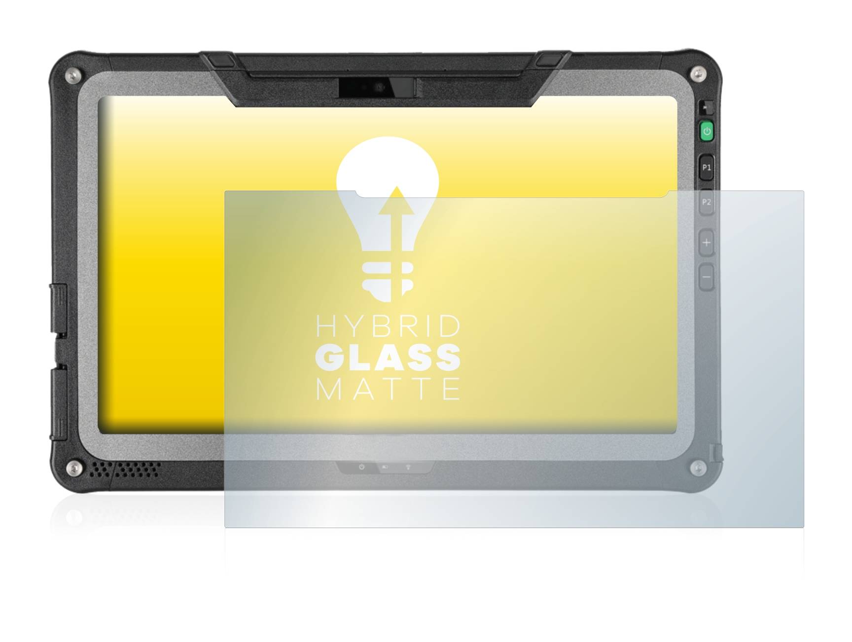 upscreen Hybrid Glass Matte Premium Schutzglas Folie für Getac F110