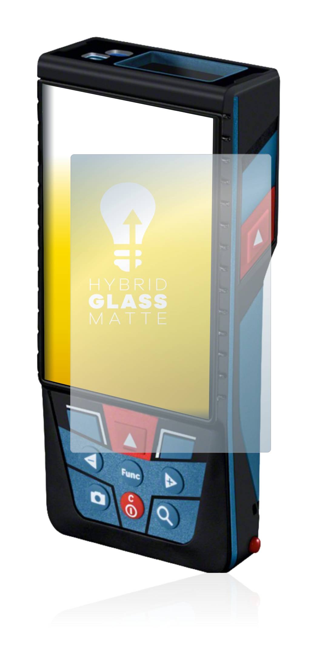 upscreen Hybrid Glass Matte Premium Schutzglas Folie für Bosch GLM