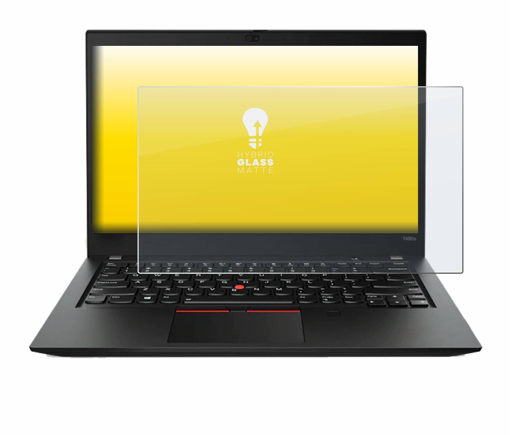 upscreen Hybrid Glass Matte Premium Schutzglas Folie für Lenovo ThinkPad