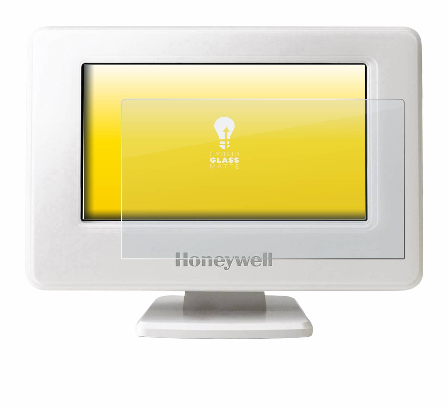 upscreen Hybrid Glass Matte Premium Schutzglas Folie für Honeywell Evohome