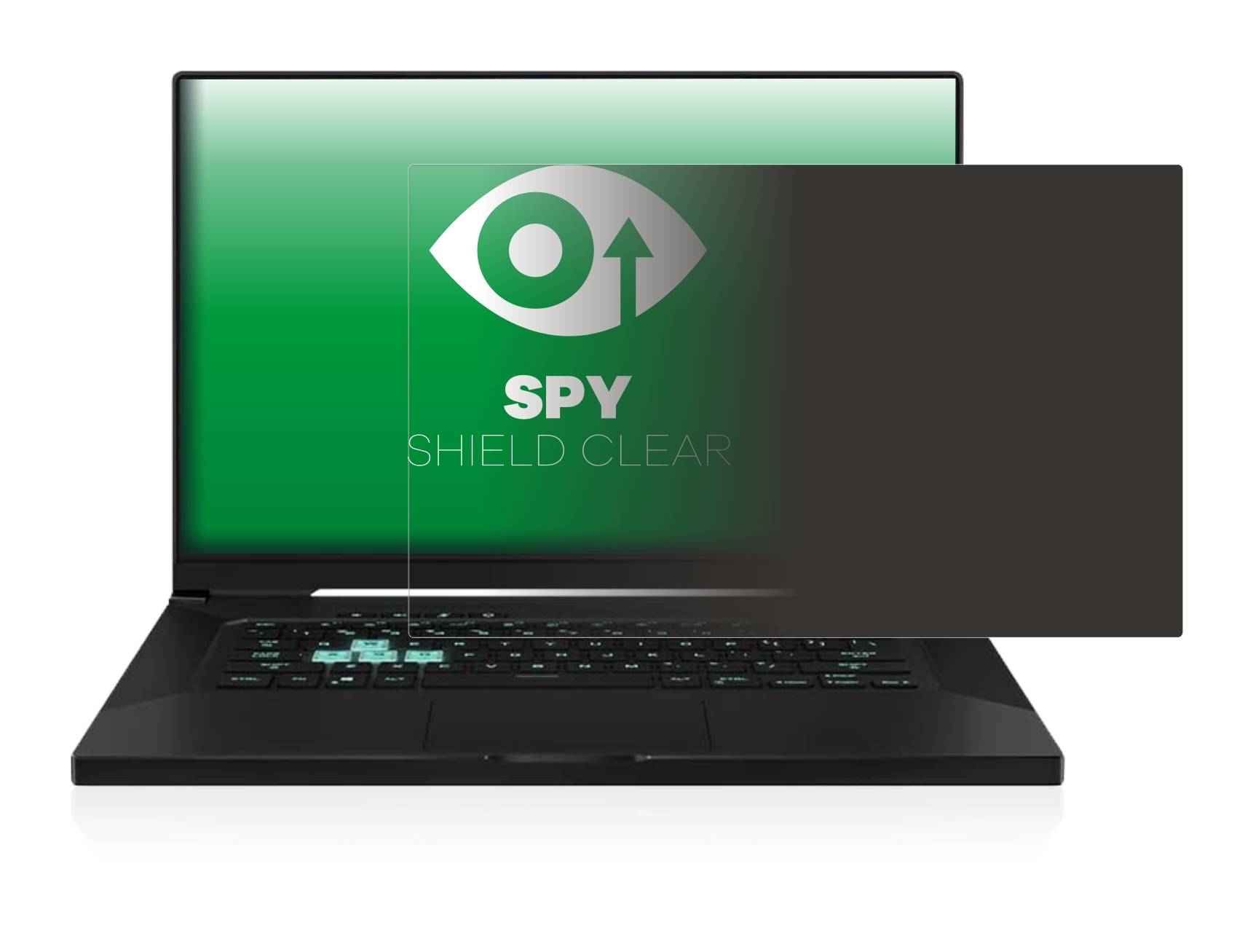 upscreen Spy Shield Clear Premium Blickschutzfolie für Asus TUF Dash