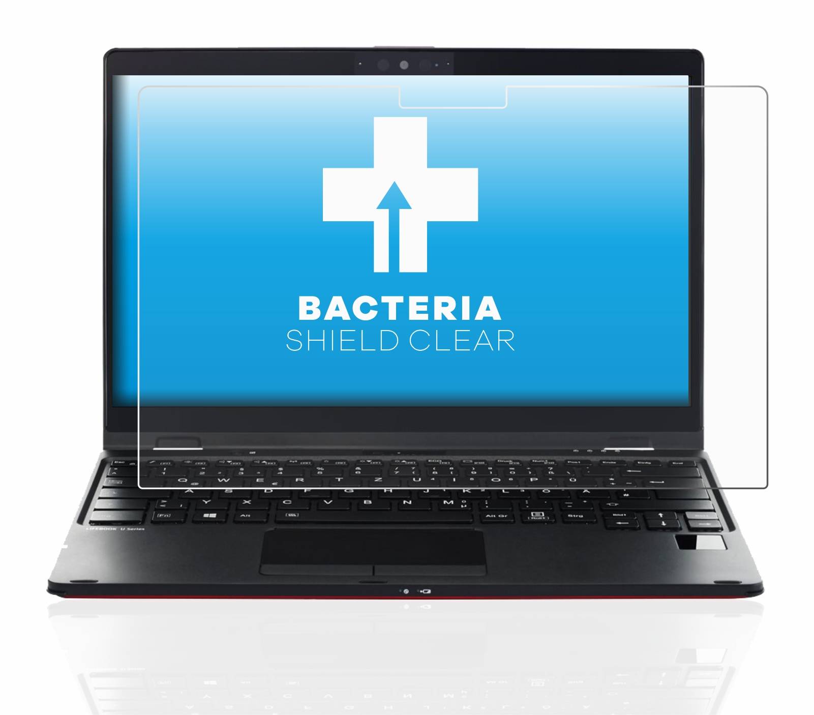 upscreen Bacteria Shield Clear Premium Antibakterielle Displayschutzfolie für Fujitsu