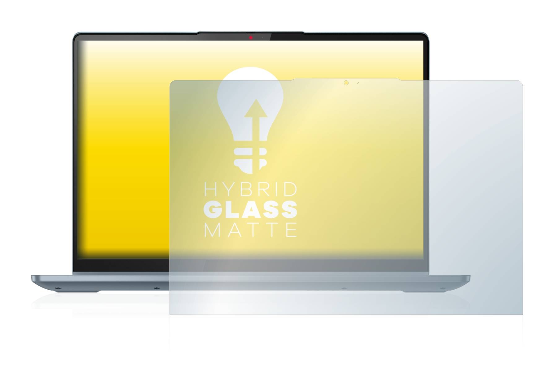 upscreen Hybrid Glass Matte Premium Schutzglas Folie für Lenovo IdeaPad Flex 5 14 Gen 7