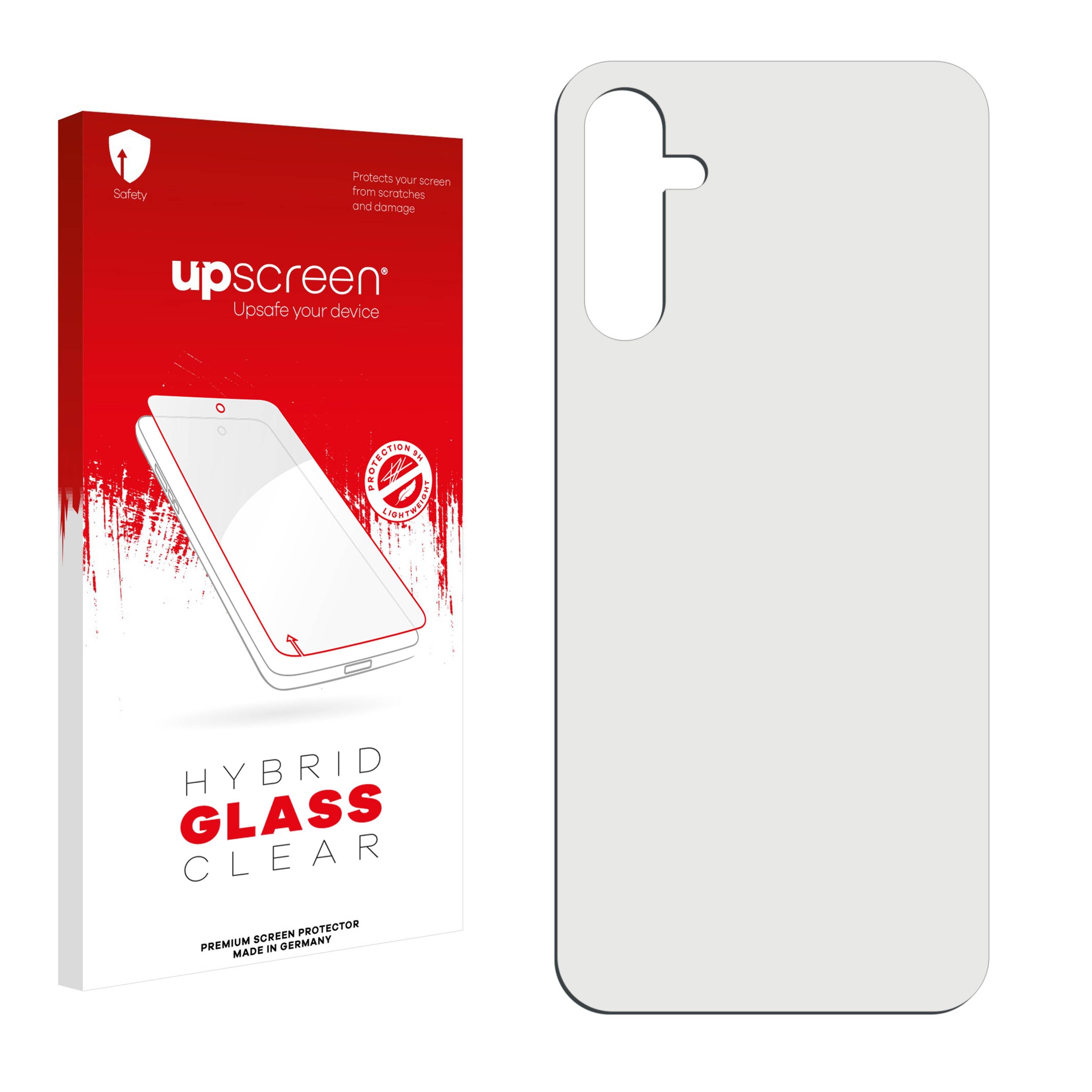 upscreen Flexible Schutz Glas Folie für Samsung Galaxy A14 5G (Rückseite) Schutzglas 9H Hybridglas Klar