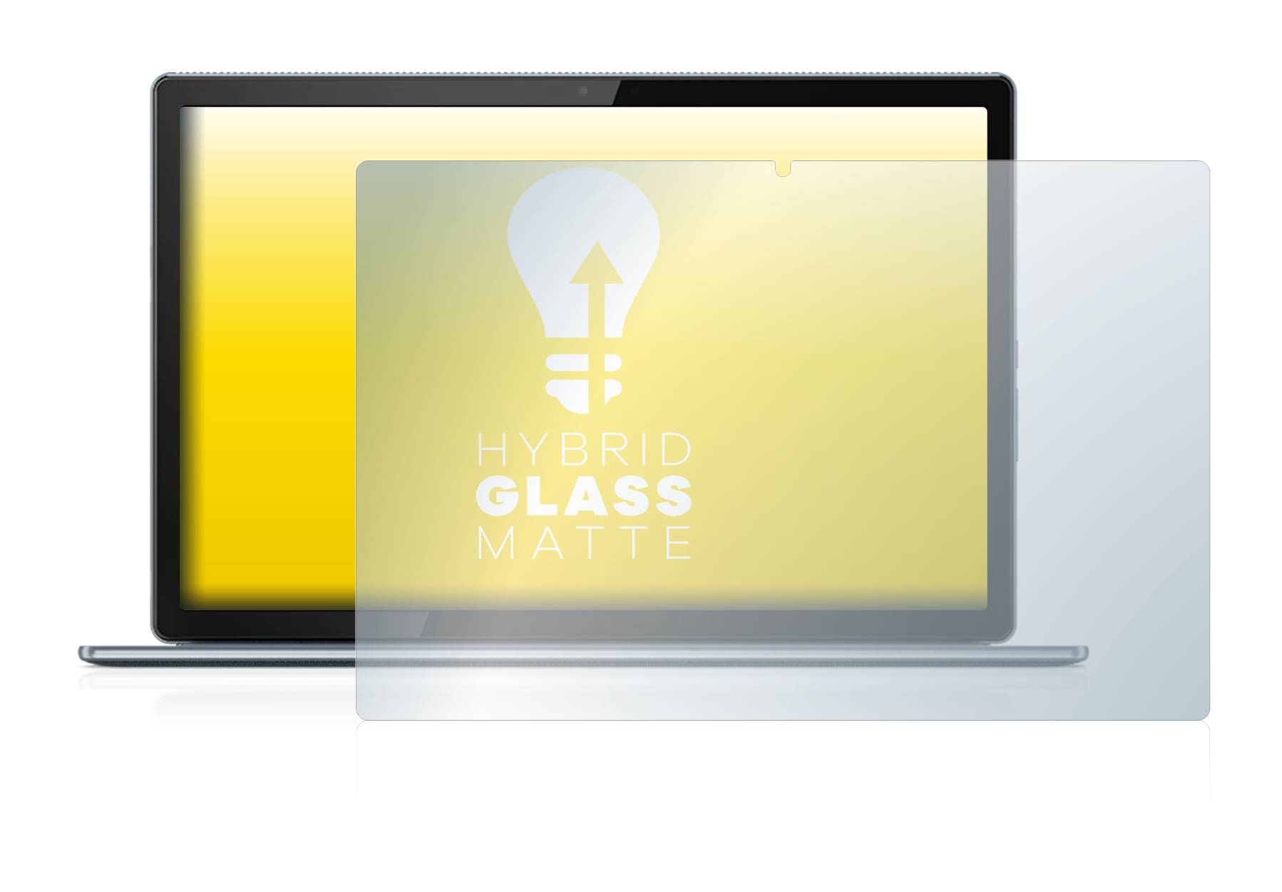 upscreen Hybrid Glass Matte Premium Schutzglas Folie für Lenovo IdeaPad Duet 5i (12,