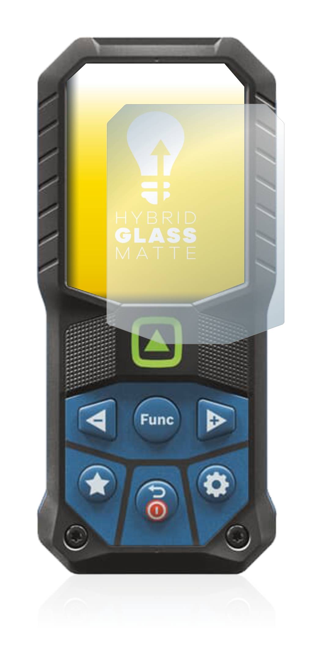 upscreen Hybrid Glass Matte Premium Schutzglas Folie für Bosch GLM 50-25