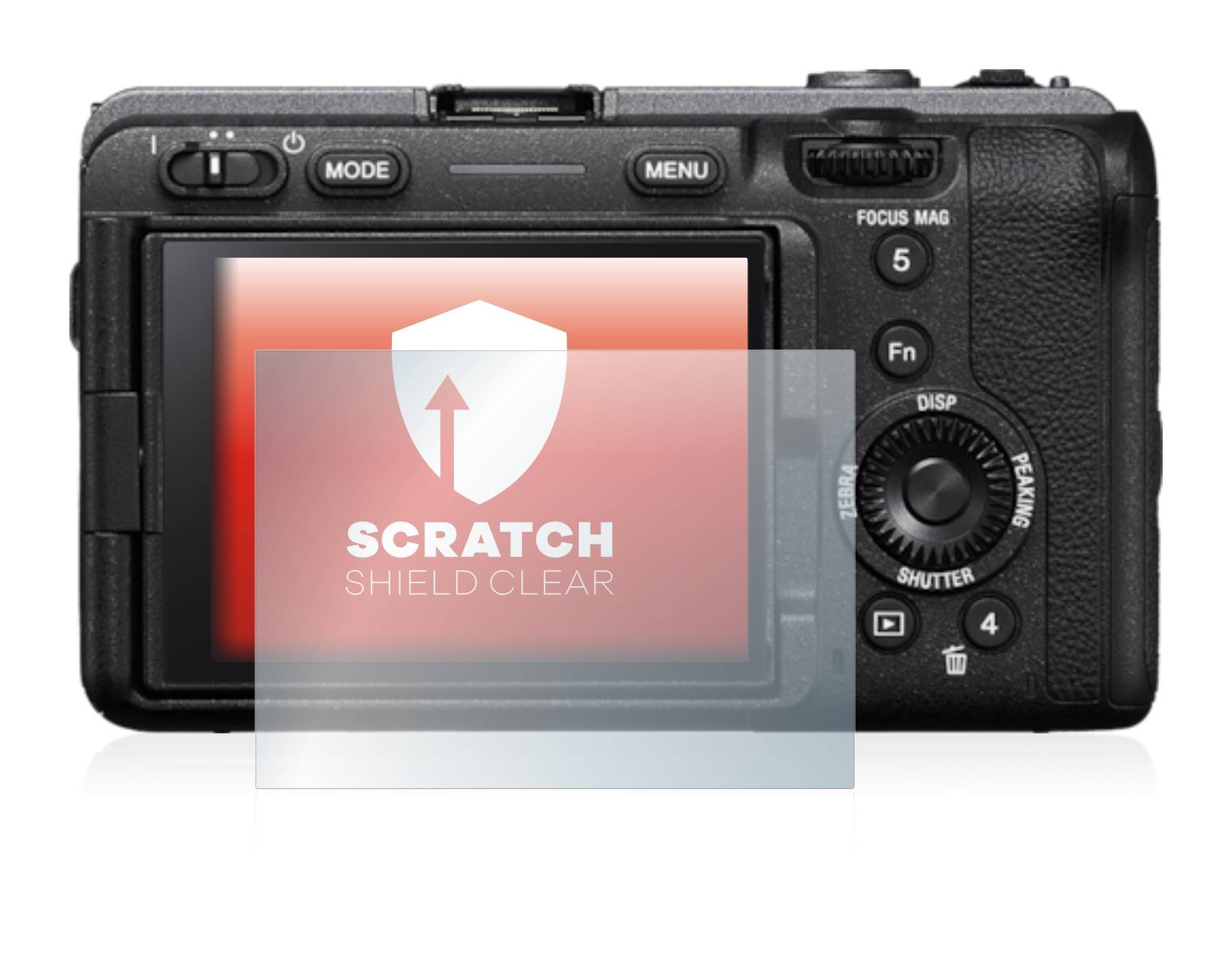 upscreen Schutzfolie für Sony Alpha FX30 Cinema Line Kratzschutz Anti-Fingerprint Klar