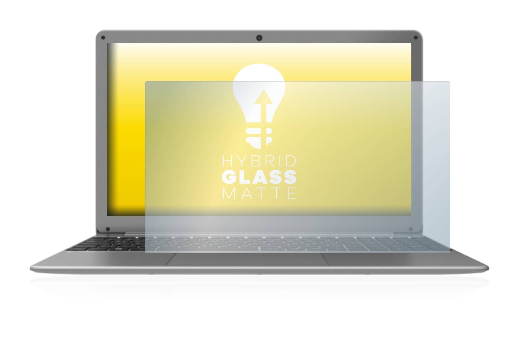 upscreen Hybrid Glass Matte Premium Schutzglas Folie für Peaq Classic