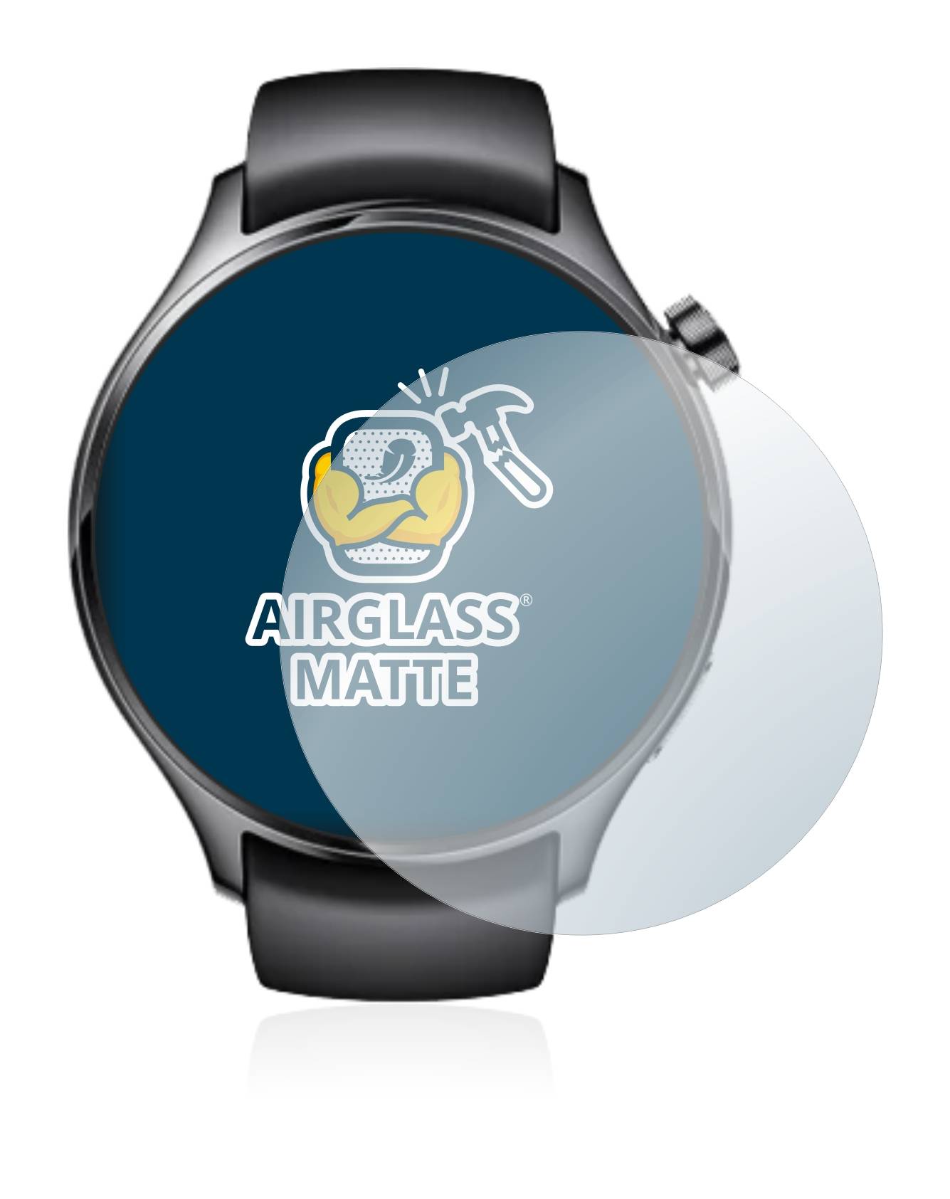 BROTECT AirGlass Matte Schutzglas Folie für Xiaomi Watch S1