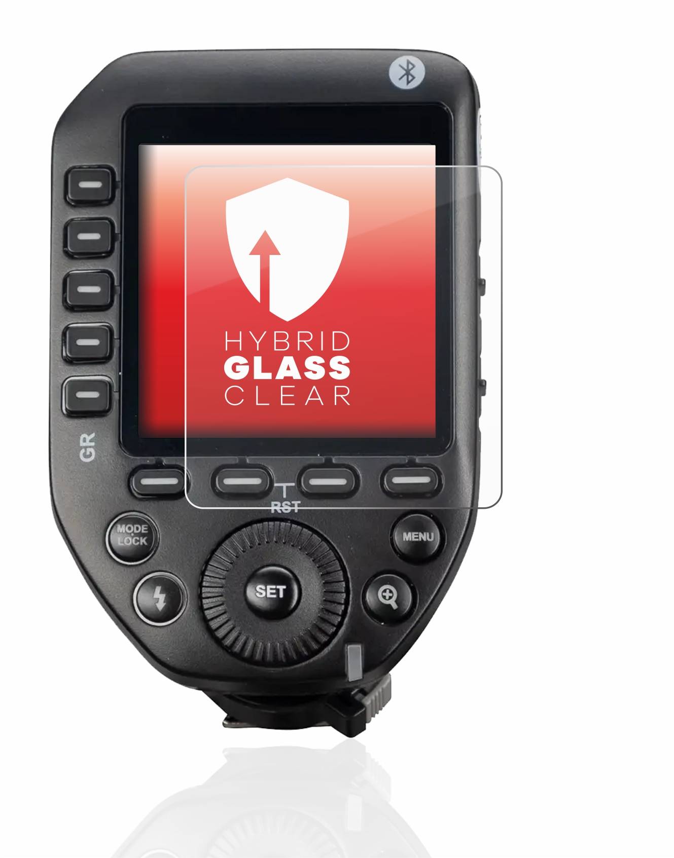 upscreen Hybrid Glass Clear Premium Schutzglas Folie für Godox XPro