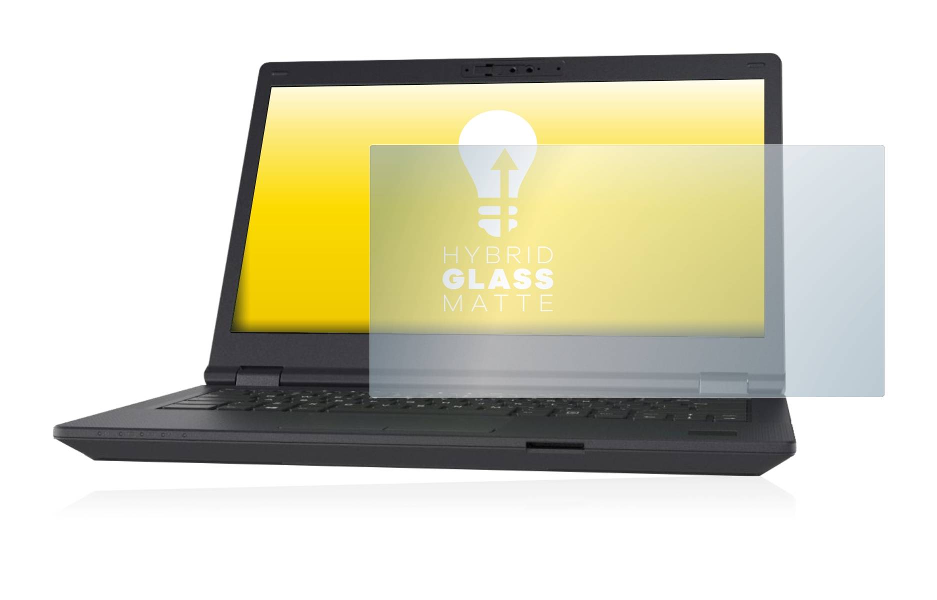upscreen Hybrid Glass Matte Premium Schutzglas Folie für Fujitsu Lifebook
