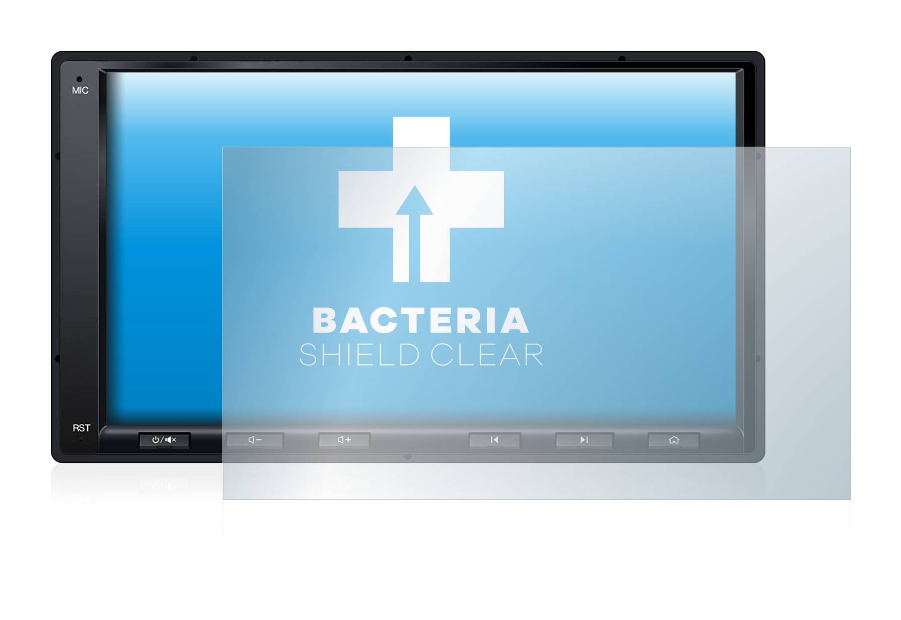 upscreen Bacteria Shield Clear Premium Antibakterielle Displayschutzfolie für Atoto A6 PF 7
