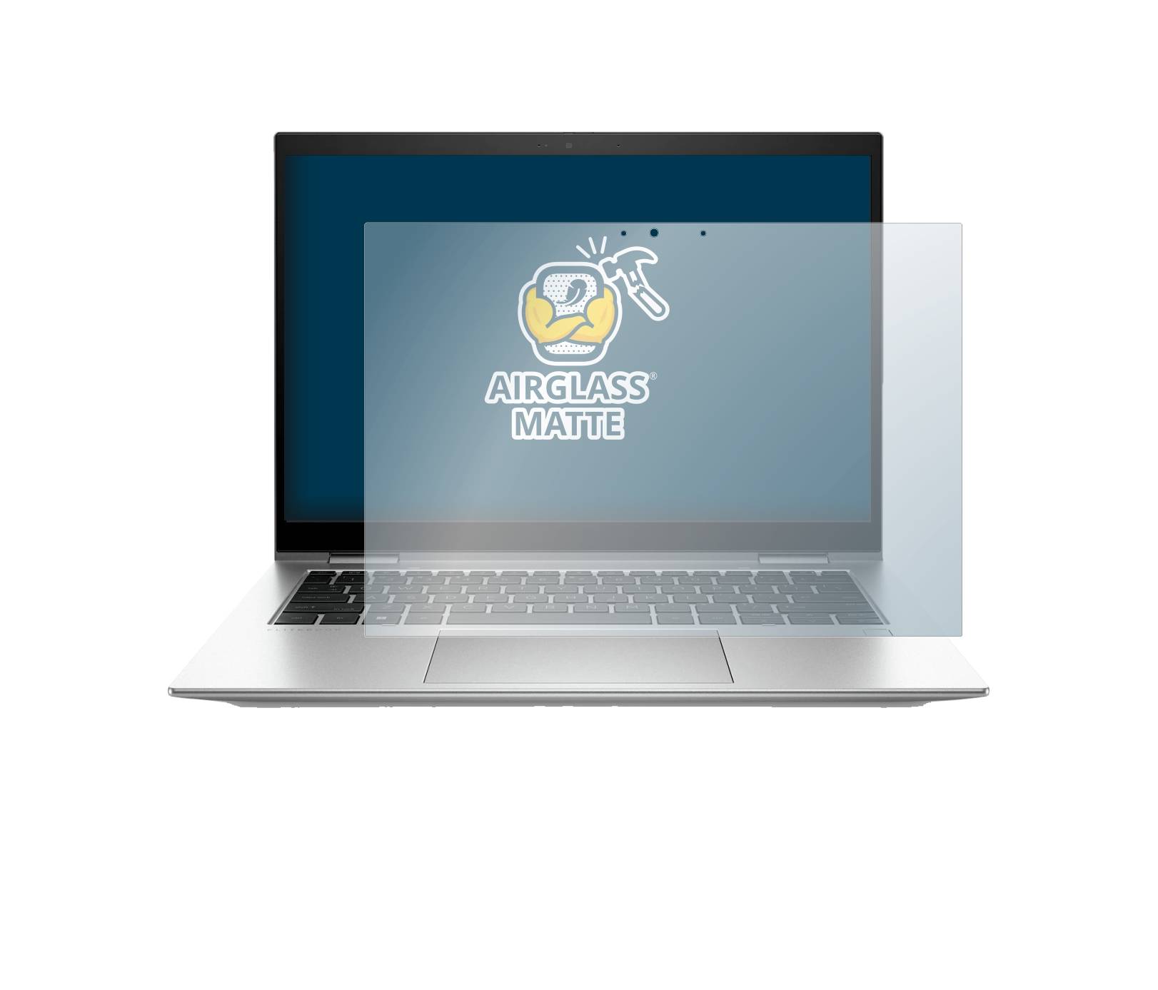 BROTECT AirGlass Flexible Schutz Glas Folie für HP EliteBook x360 1040 G9 Matt Entspiegelt