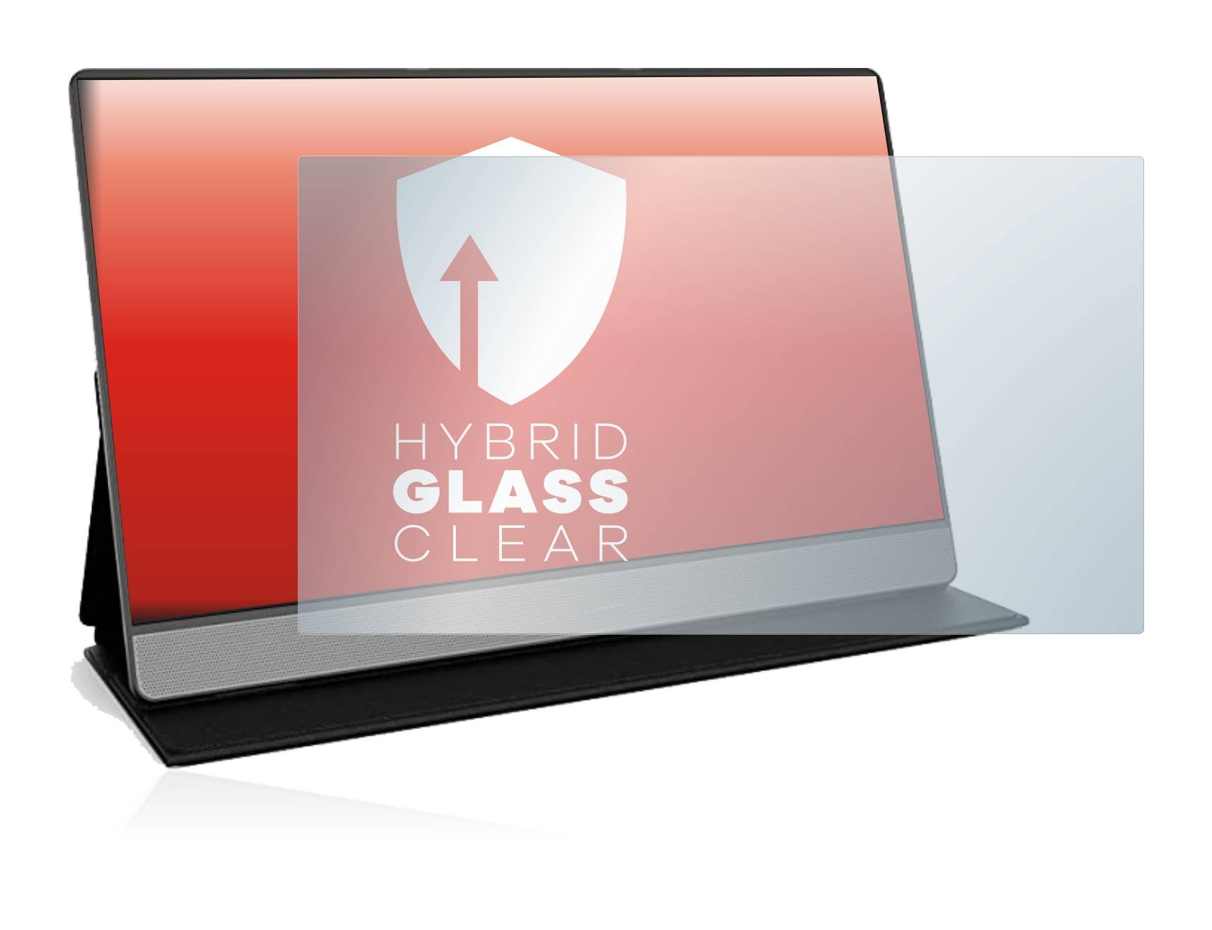upscreen Hybrid Glass Clear Premium Schutzglas Folie für Koorui 15B1 Tragbarer Monitor