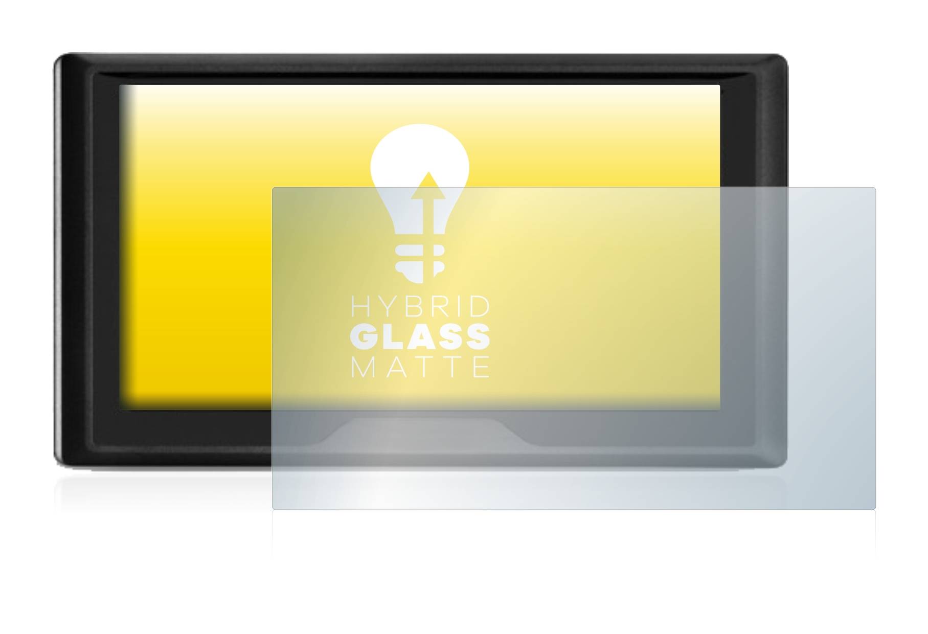 upscreen Flexible Schutz Glas Folie für Garmin Drive 61 LMT-S Schutzglas 9H Hybridglas Matt Entspiegelt