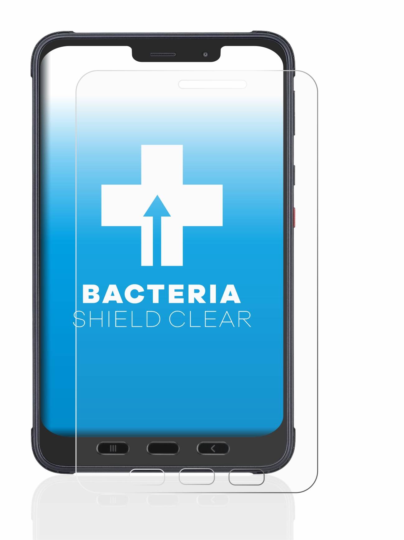 upscreen Bacteria Shield Clear Premium Antibakterielle Displayschutzfolie für Samsung Galaxy