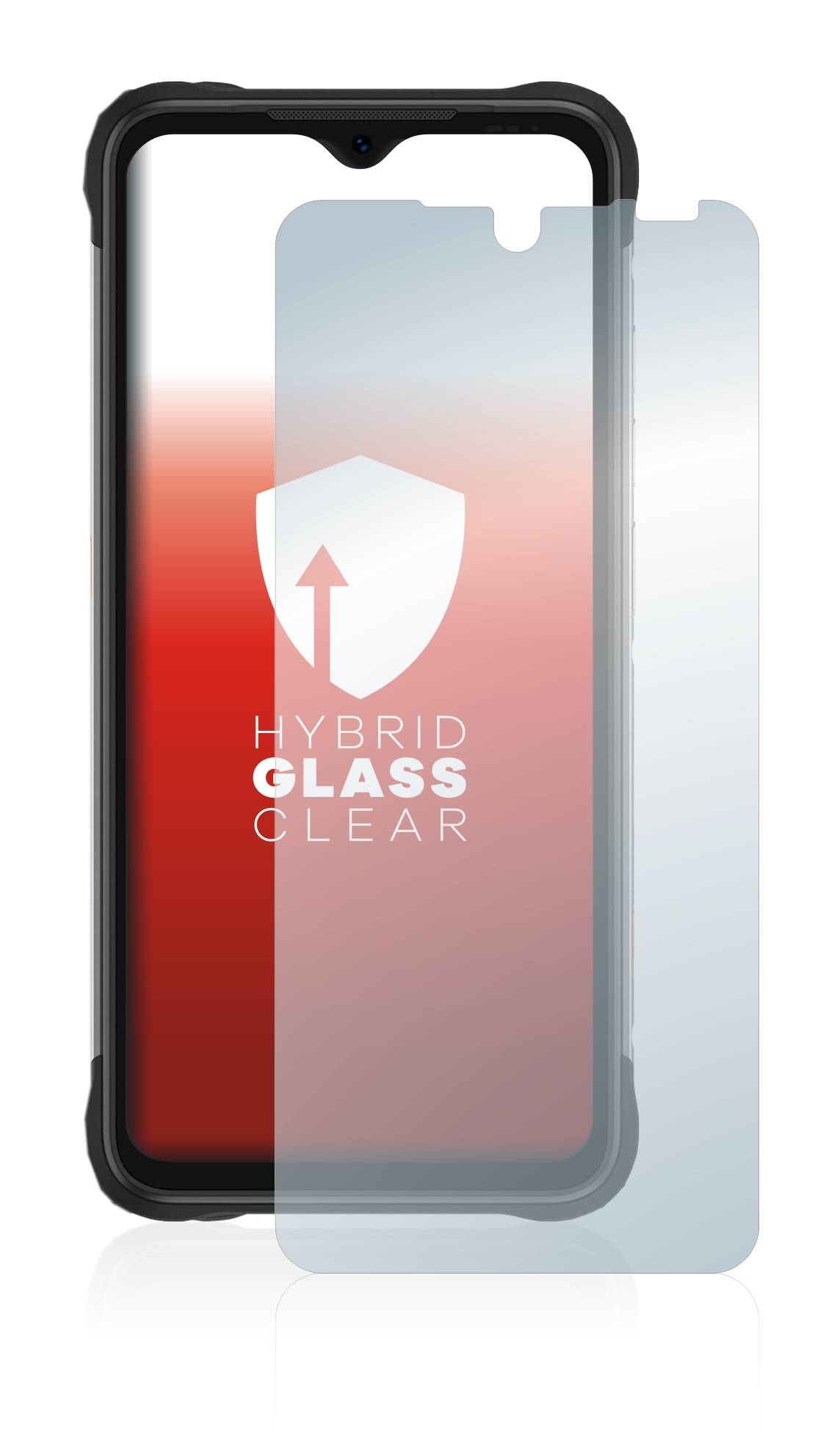 upscreen Flexible Panzerglasfolie für Umidigi Bison X10G Schutzglas 9H Hybridglas Klar