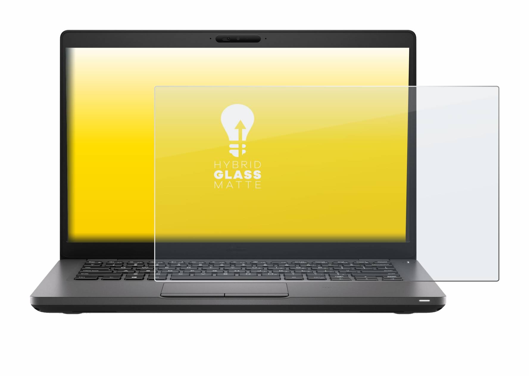 upscreen Hybrid Glass Matte Premium Schutzglas Folie für Dell Latitude